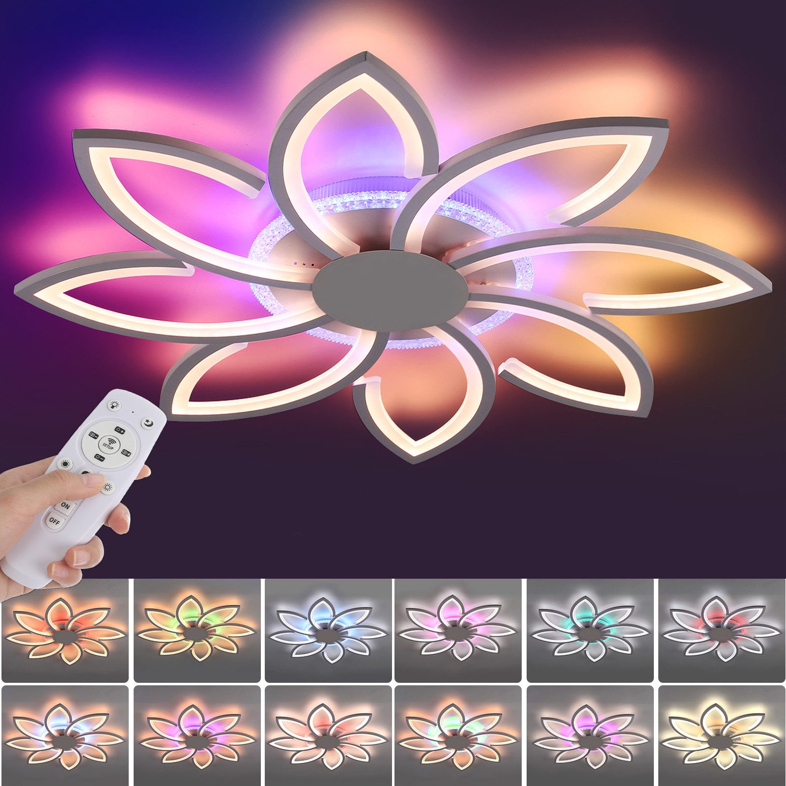 oyajia LED Deckenleuchte 89W Deckenleuchte mit günstig online kaufen