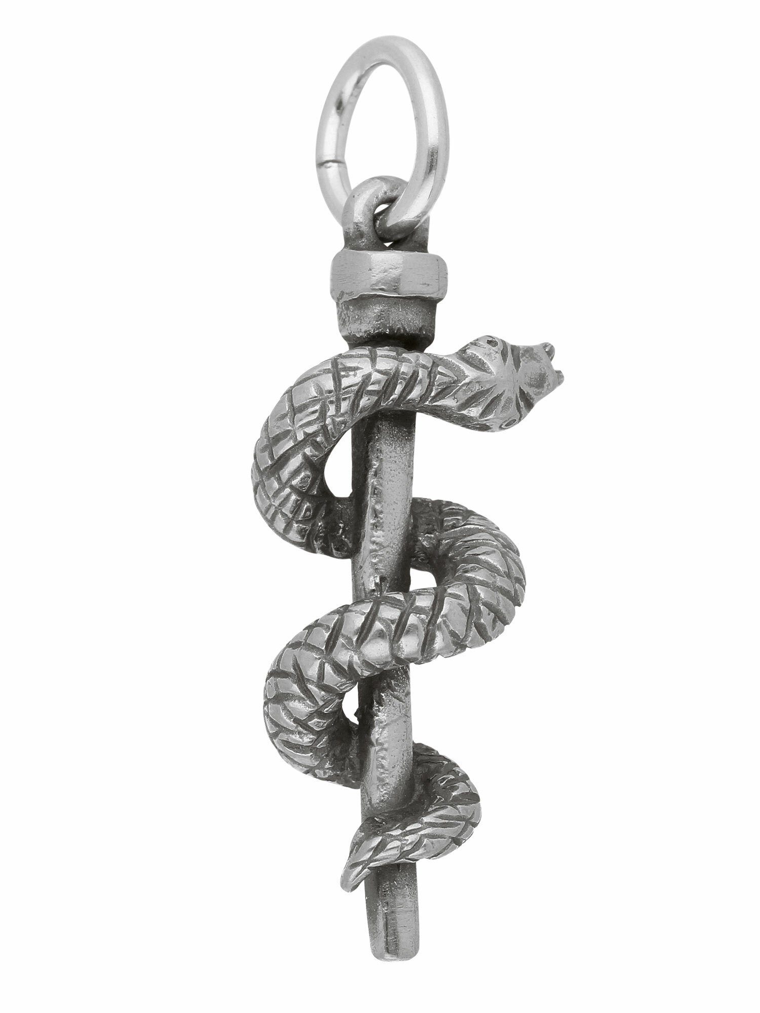 Silberschmuck Aesculapstab, Adelia´s Kettenanhänger Silber Anhänger Damen für 925