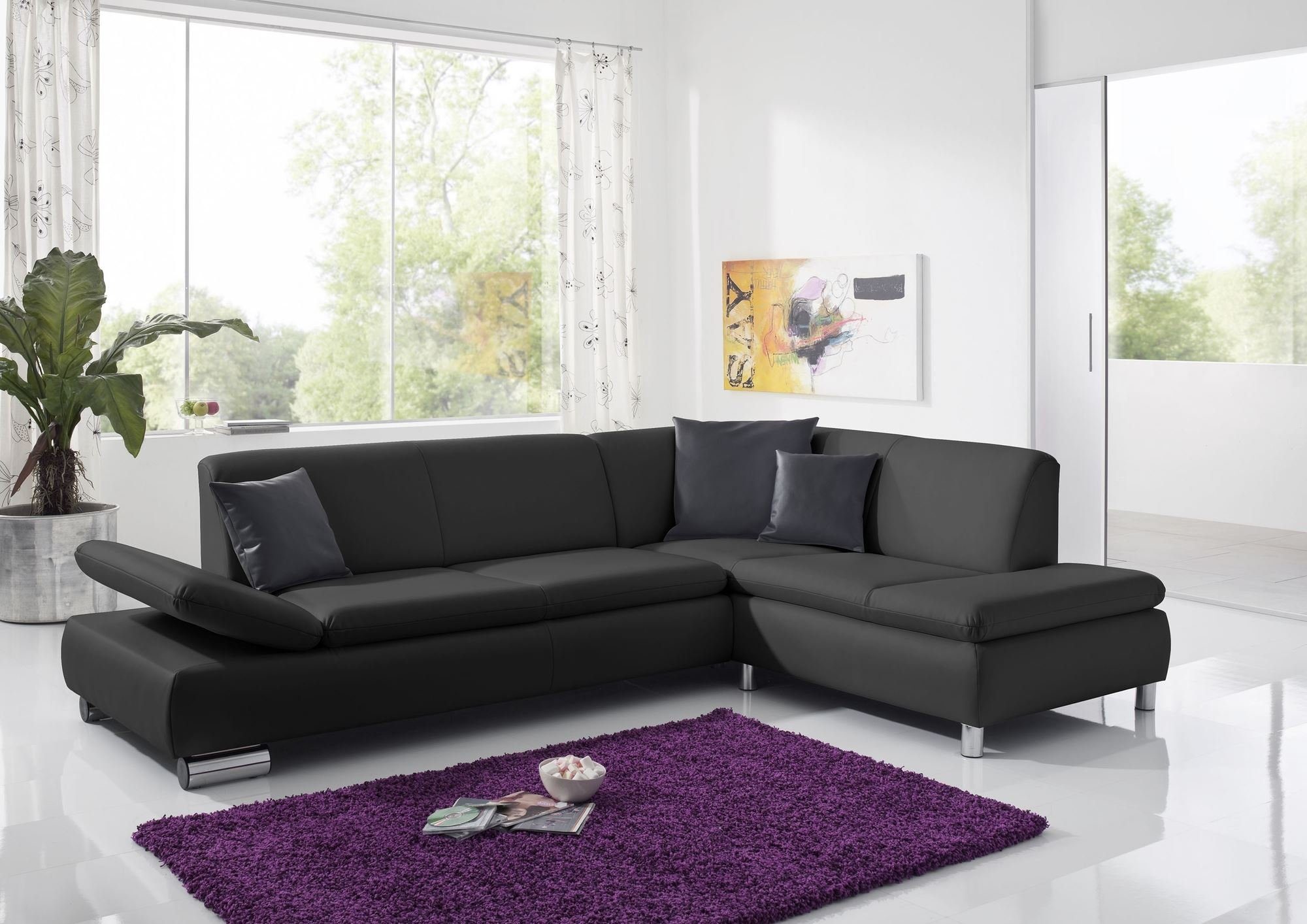 58 aufm Kessel Ecksofa Ecksofa mit mane rechts Kaye Bezug Kunstleder, Sparpreis inkl. Kostenlosem Versand 1 Teile, verstellbare Funktionsarmteile,hochwertig verarbeitet,bequemer Sitz