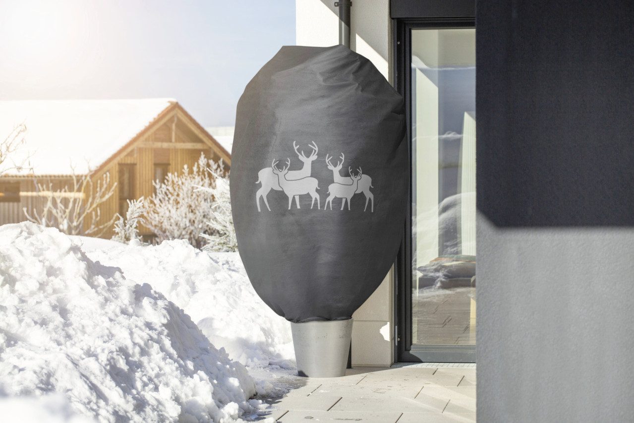 Windhager Wintervlies Windhager Deko-Haube Protect XXL 1,4 x 2 m, grau
