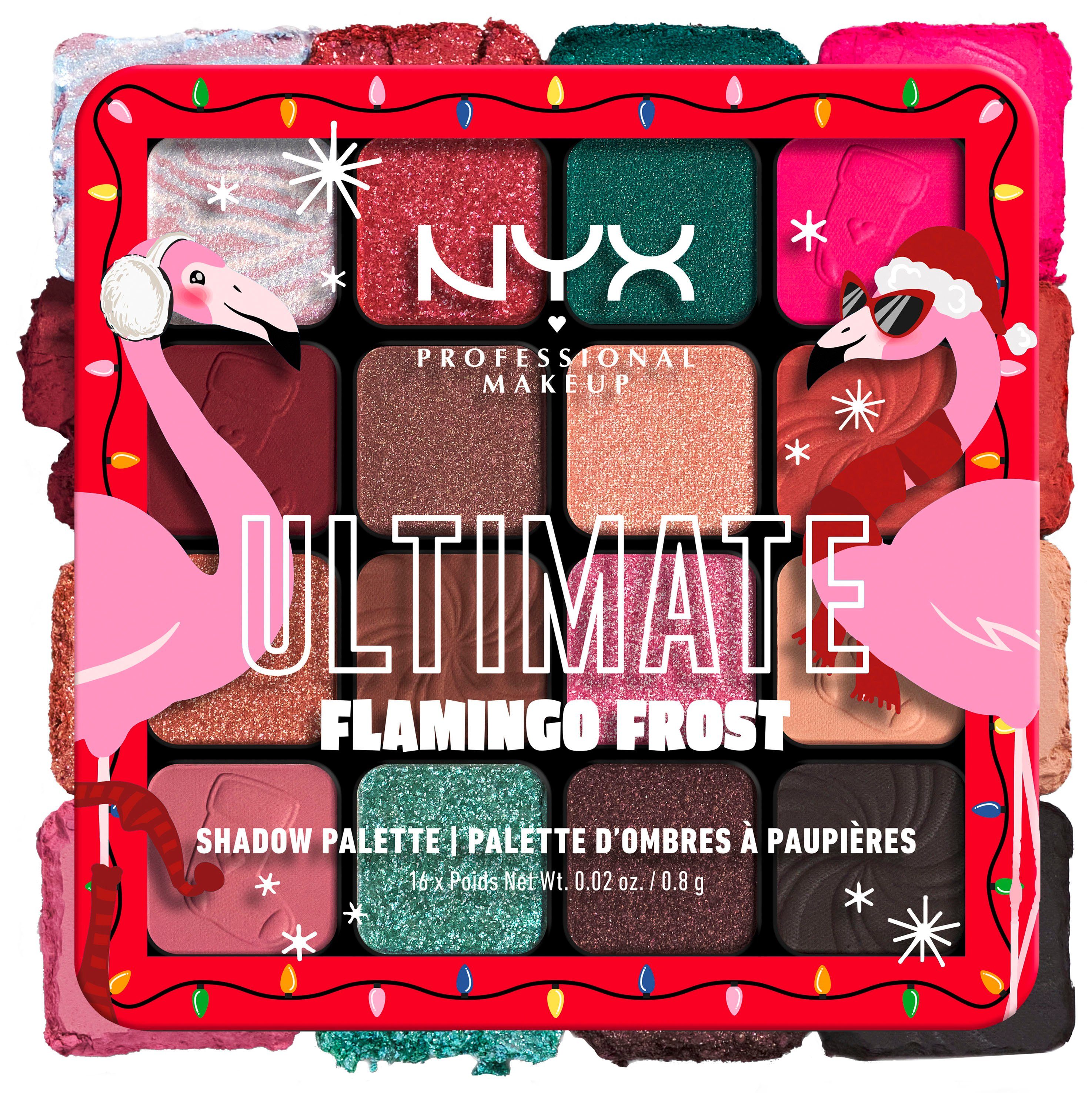 NYX Lidschatten-Palette Makeup Palette Shadow Ultimate 16-Pan Professional NYX