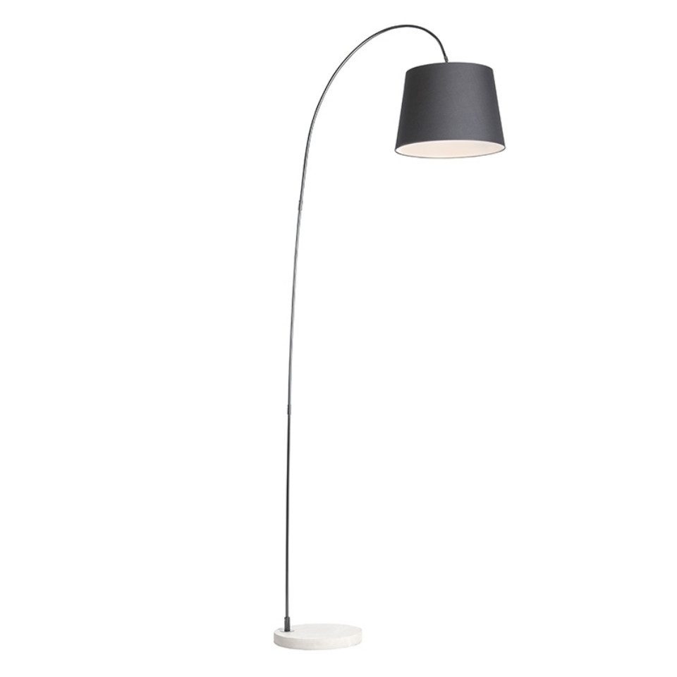 Qazqa Stehlampe Bend, ohne Leuchtmittel, E27, günstig online kaufen