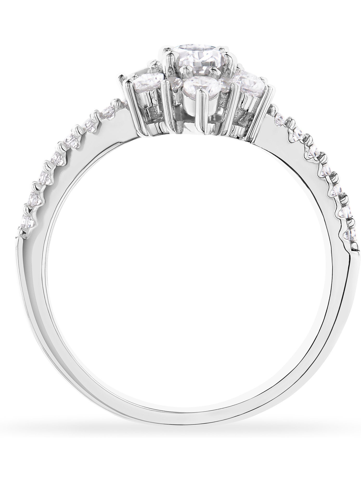 FAVS Silberring FAVS Damen-Damenring 925er Silber 1 Zirkonia, Zirkonia, synthetisch