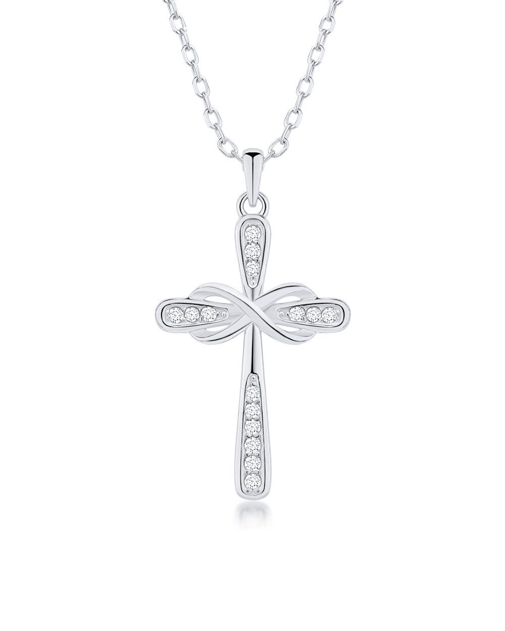 DANIEL CLIFFORD Kreuzkette 'Theodora' Damen Halskette Silber 925 Kreuz Anhä günstig online kaufen