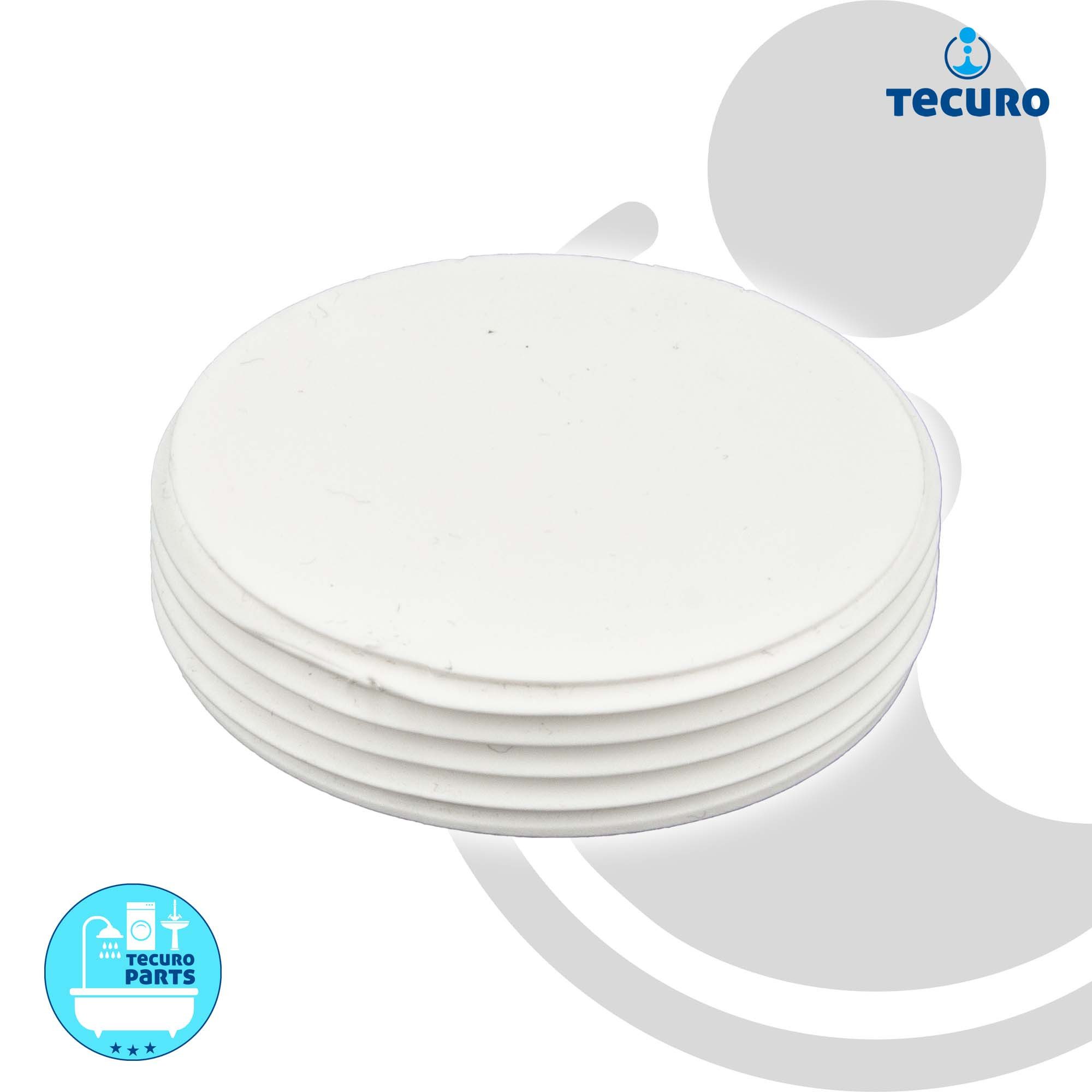 tecuro Siphon Keildichtung - Klemmdichtung NW 32 mm, mit Haltering für Siphon
