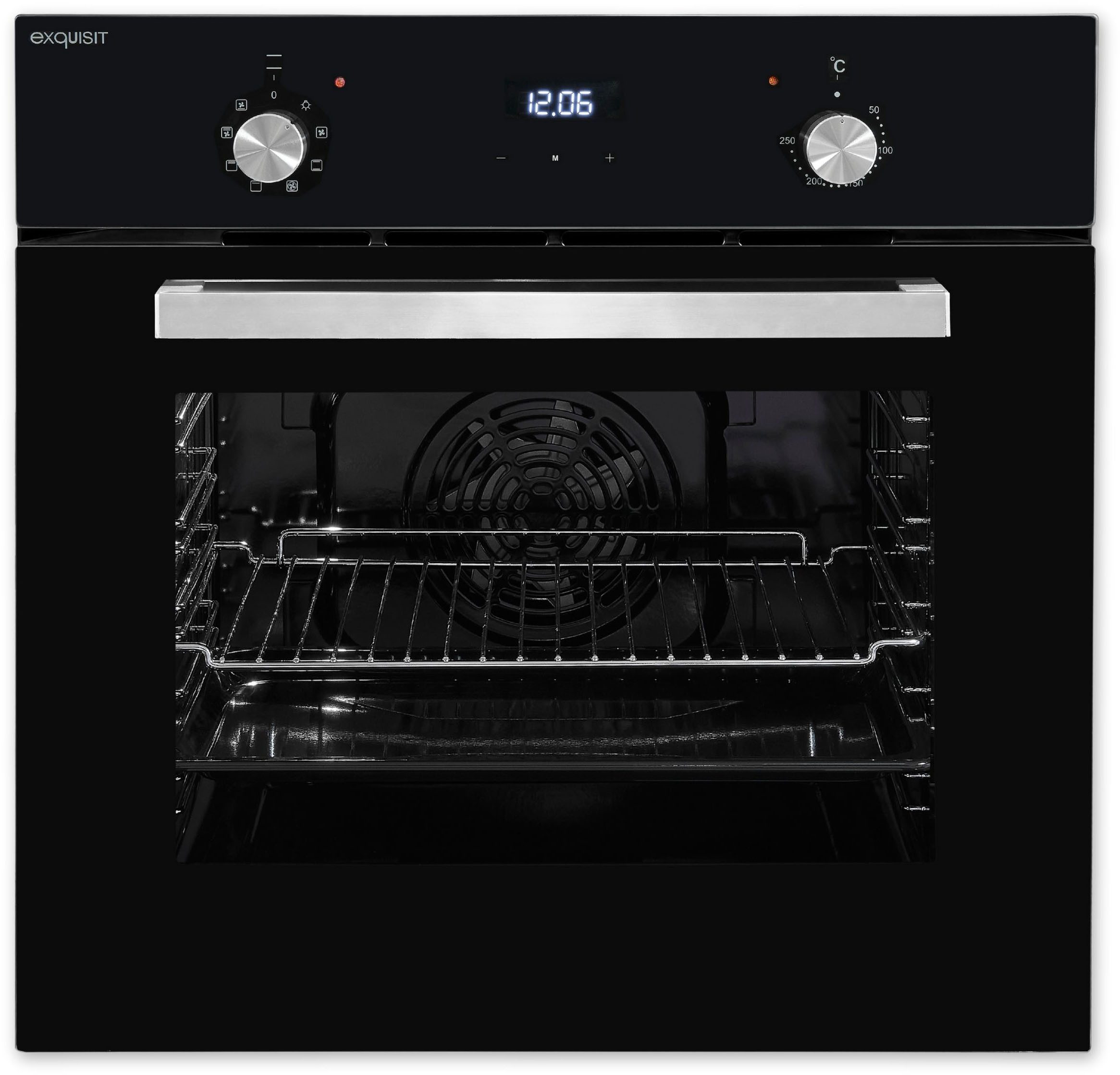 exquisit Backofen EBE 657-2H sw, Pizzafunktion – ideal für Pizza, Focaccia und mehr!