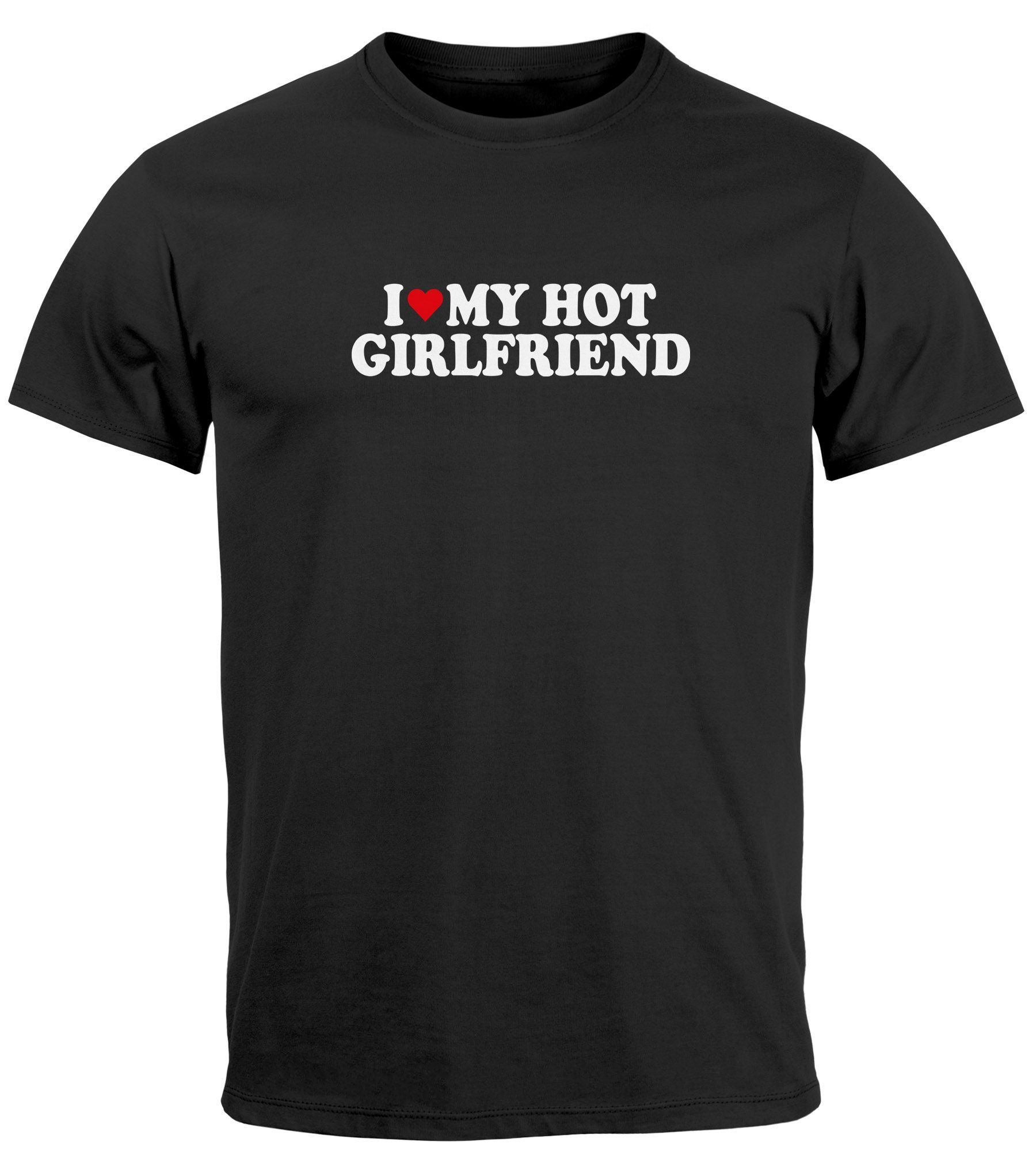 MoonWorks Print-Shirt Herren T-Shirt I love günstig online kaufen