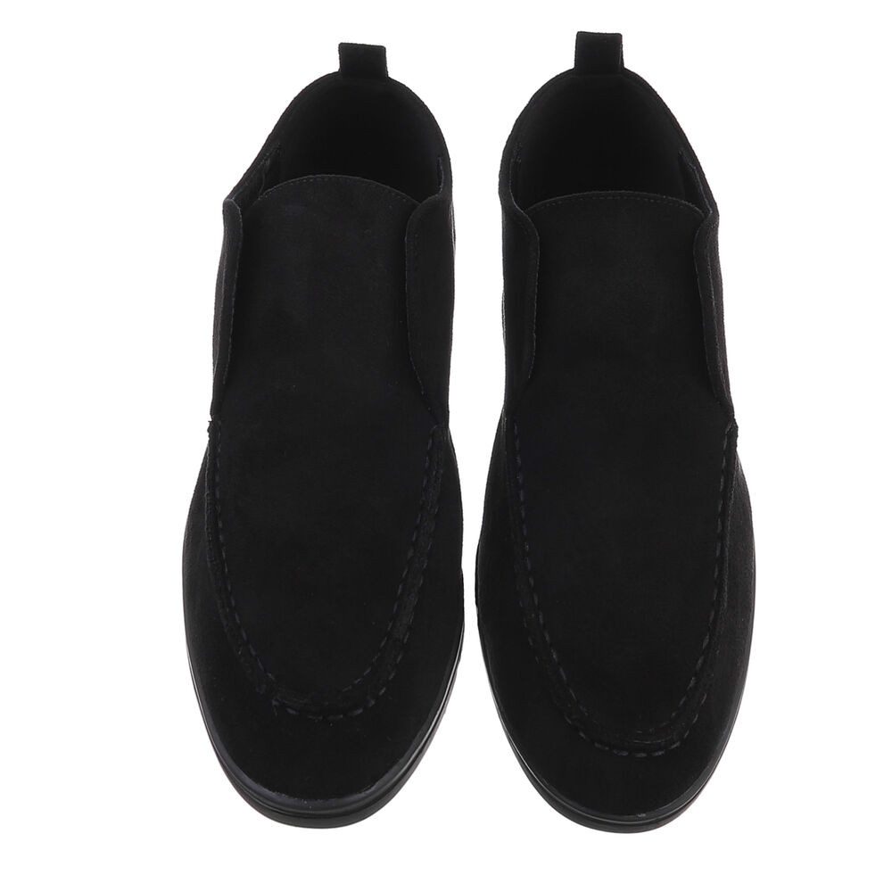 Ital-Design Damen Mokassins Freizeit Slipper (87117964) Blockabsatz Mokassins in Schwarz – Bild 4 von 4