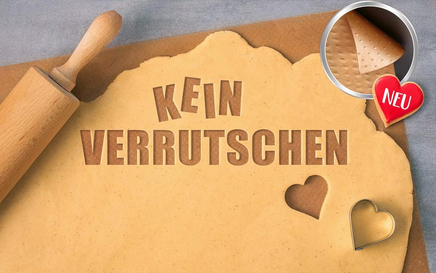 Toppits Backpapier Toppits Backpapier mit rutschfester Unterseite, 1 x 8 m Rolle, Braun