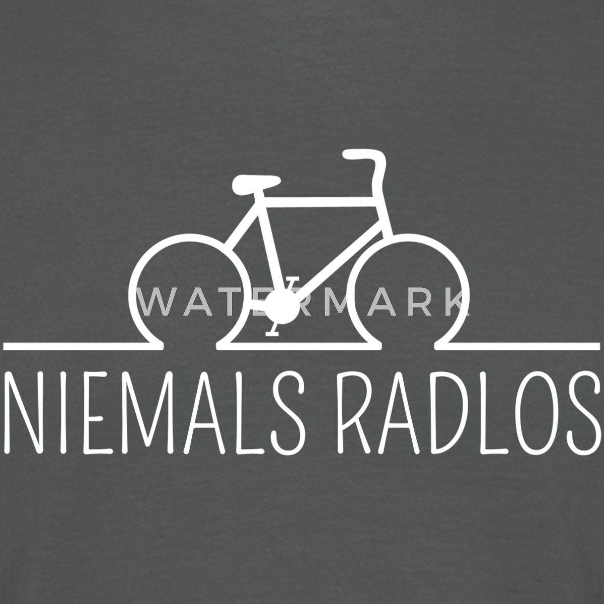Spreadshirt T-Shirt Niemals Radlos Geschenk Fahrrad Radsport Bike Männer T- günstig online kaufen