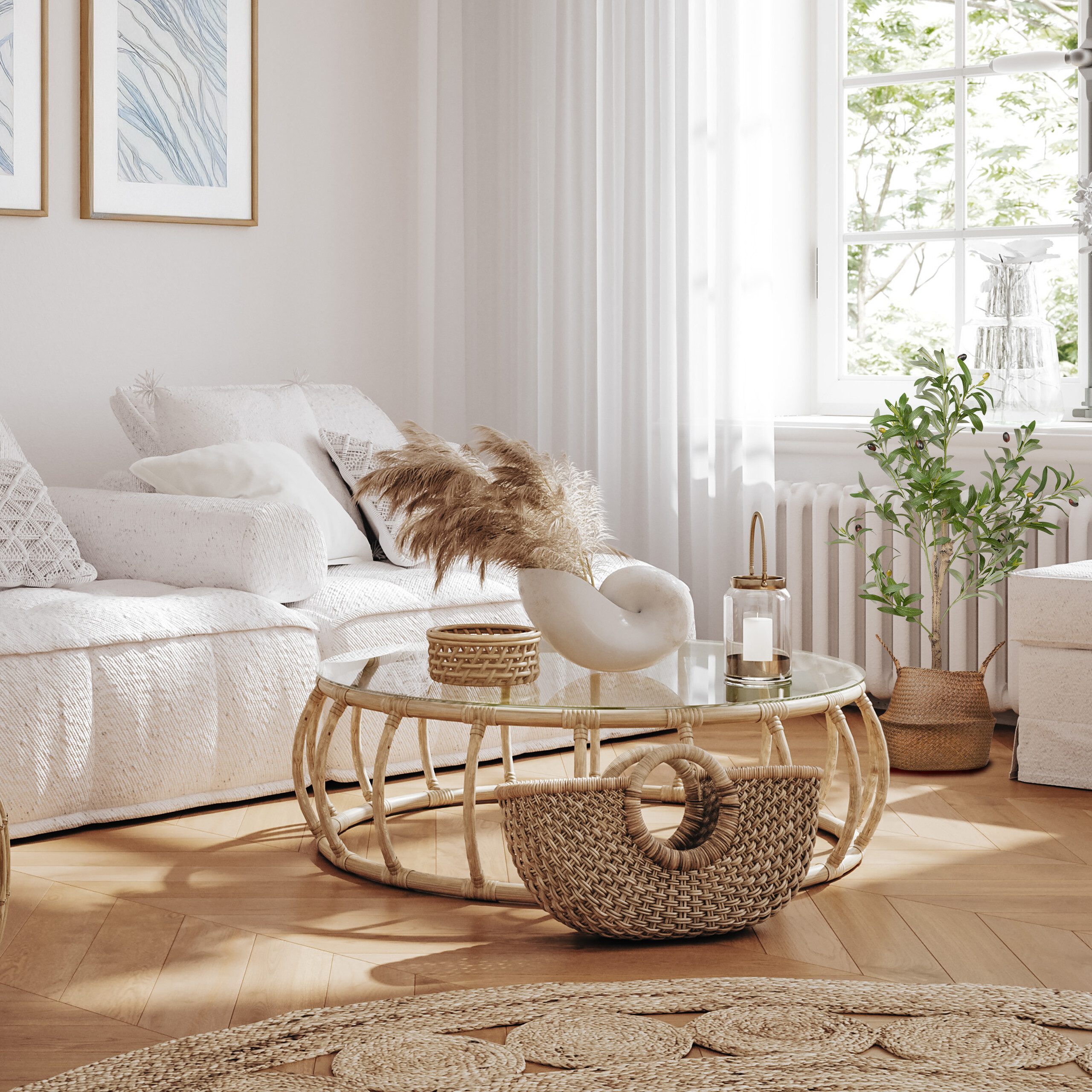 Kunstpflanze Künstlicher Olivenbaum Olivenbaum, relaxdays, Höhe 90 cm, 90 c günstig online kaufen