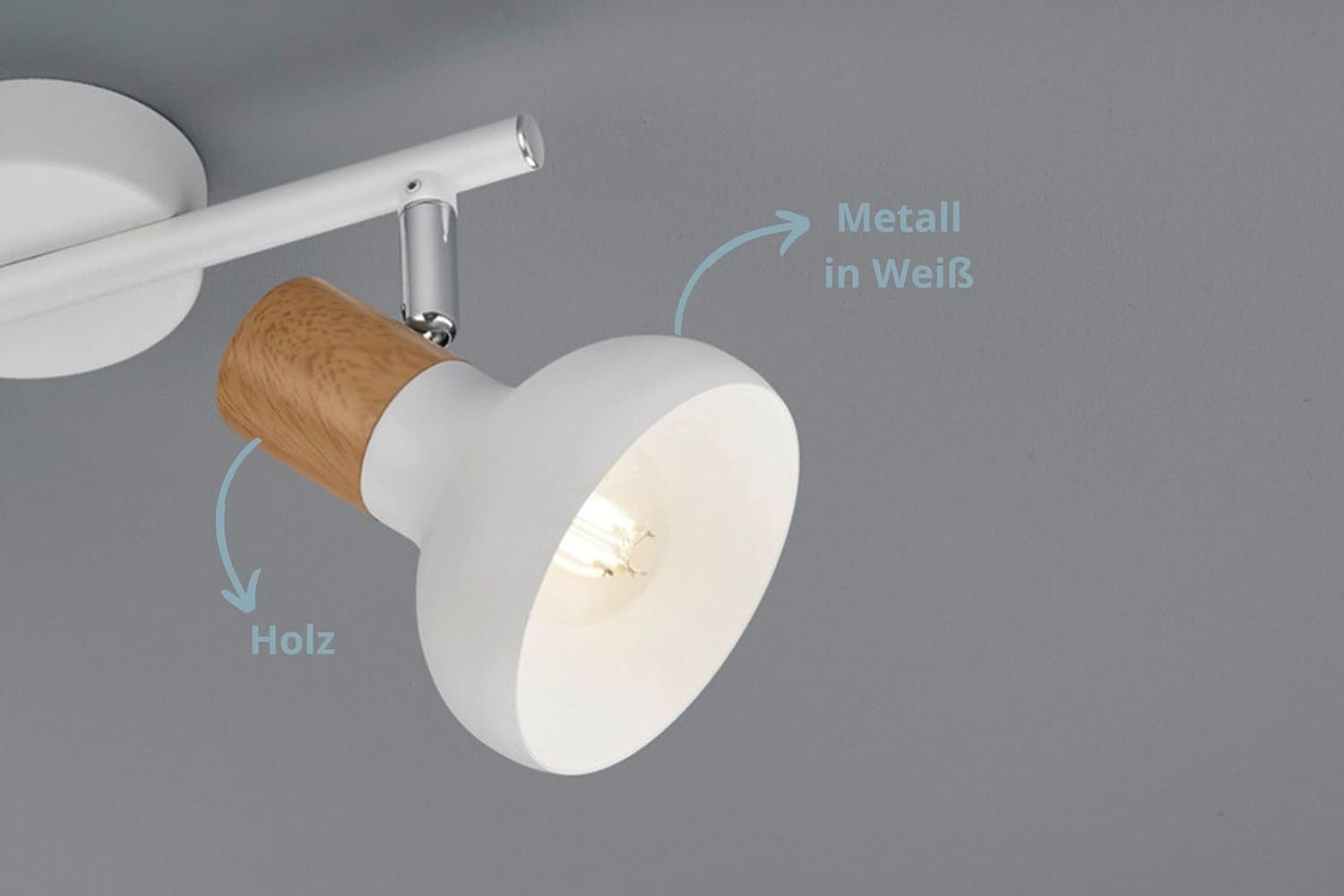 lightling Deckenleuchte Larissa, ohne Leuchtmittel, Wand- günstig online kaufen