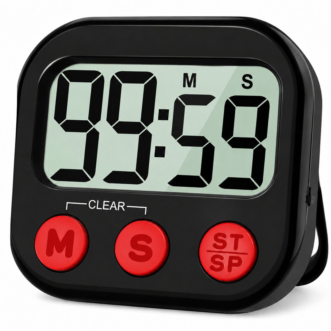 ibettertec Intervall-Timer Digitaler Timer Kinder Eieruhr, (Küchentimer mit Stoppuhr 99min 59sek, Kurzzeitwecker Küche mit Lautstärke einstellbar), Kurzzeitmesser für Schule, Büro, Sport & Freizeit