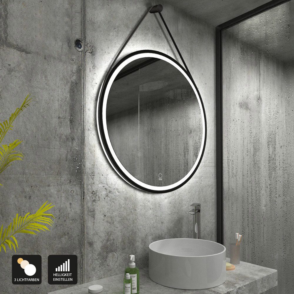 HOME DELUXE Badspiegel LED-Spiegel Rund FIANA günstig online kaufen