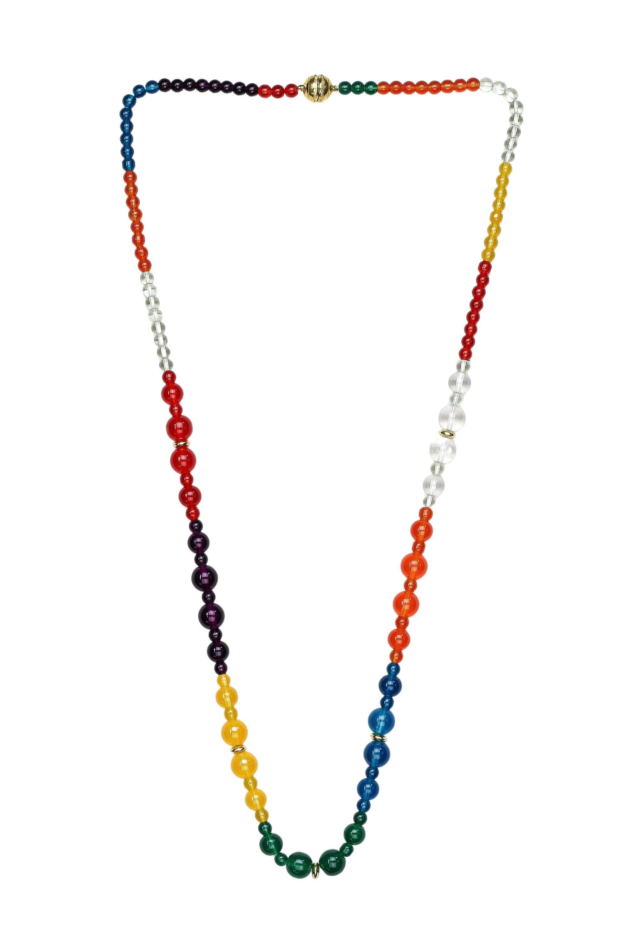 COLLEZIONE ALESSANDRO Lange Kette Hilde, aus Glasperlen in verschiedenen Größen