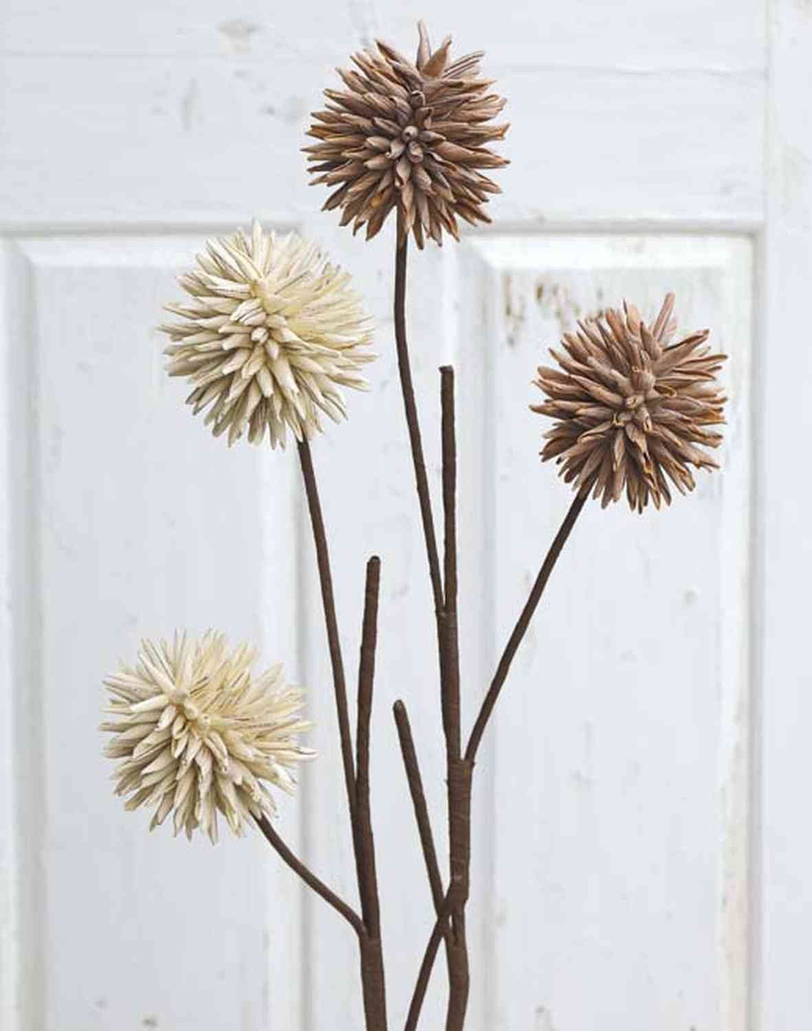 Kunstzweig Kunst Allium CHIRARA, braun, 95cm, Ø10cm Allium, artplants, Höhe 90.0 cm