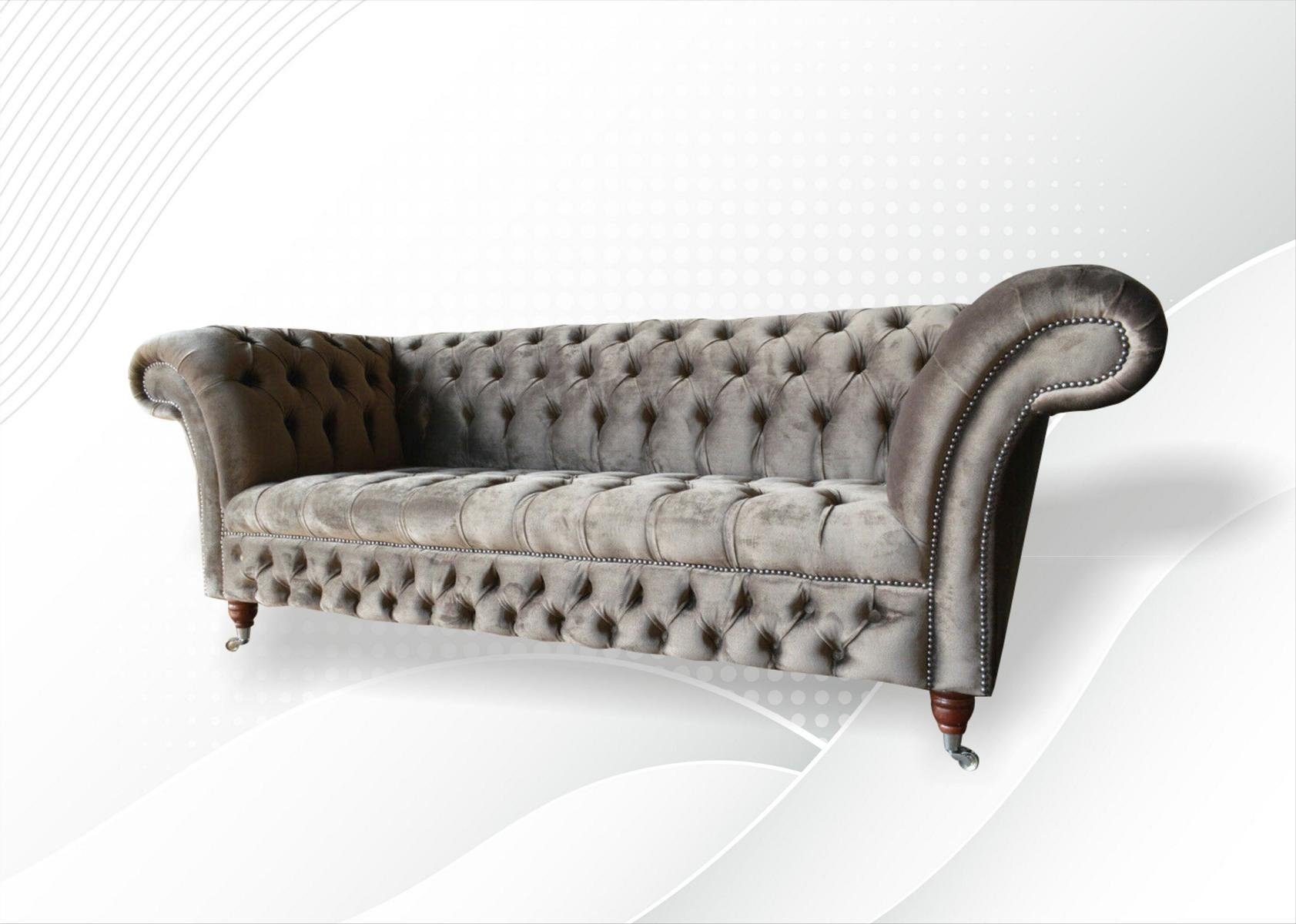 225 Chesterfield JVmoebel 3 Design Sofa Chesterfield-Sofa, cm Sitzer Couch Sofa