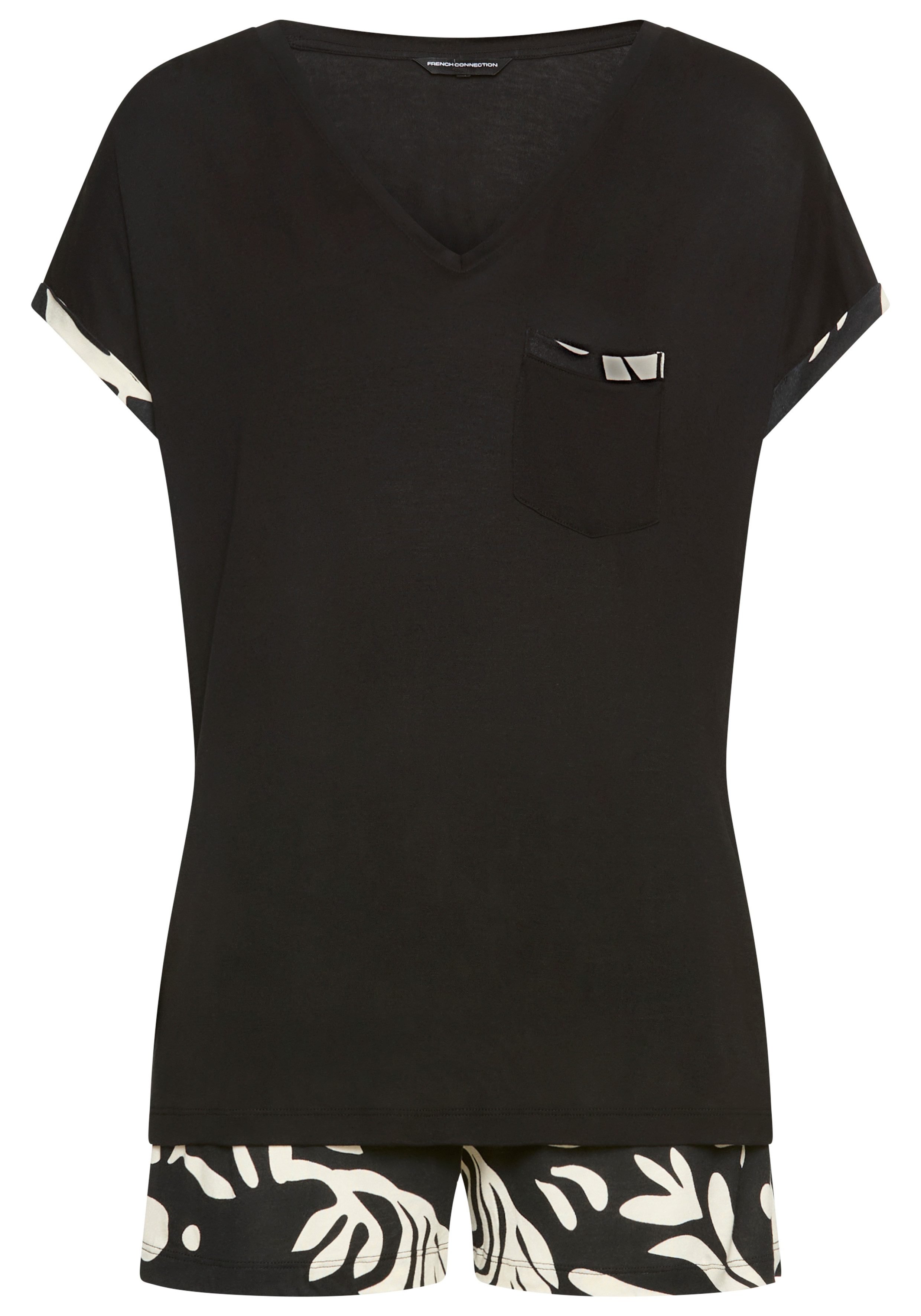 French Connection Shorty (2 tlg) im zeitlosen Schwarz-Weiß-Look. € 39,99