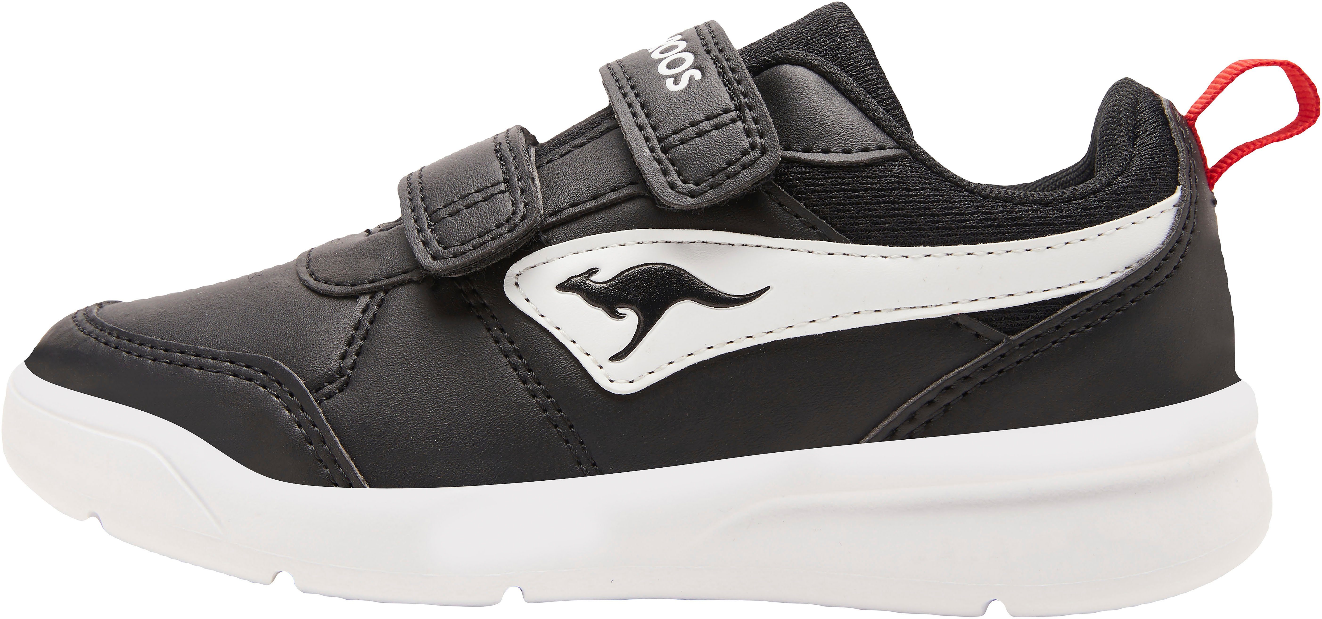 KangaROOS K-Ico V Sneaker mit Klettverschluss schwarz-weiß