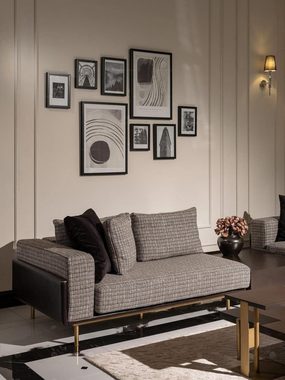 JVmoebel Ecksofa Luxus Ecksofa L Form Großes Sofa Grau Polstersofa Neu, 1 Teile, Made in Europa