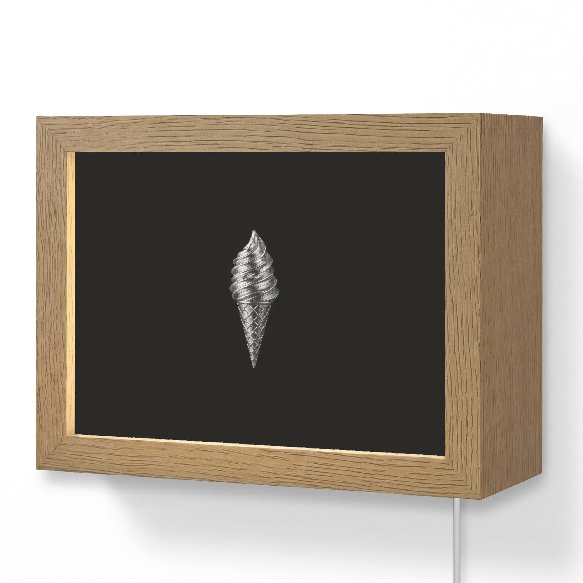 Wandleuchte Lightbox Softeis - Realistisch - Futuristisch