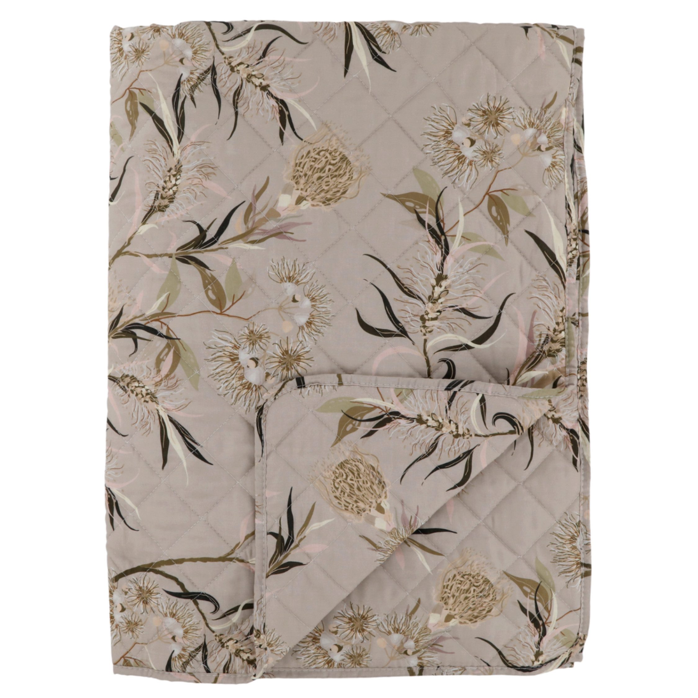Chic Antique Tagesdecke Chic Antique Aix Quilt mit Blumenmuster Taube