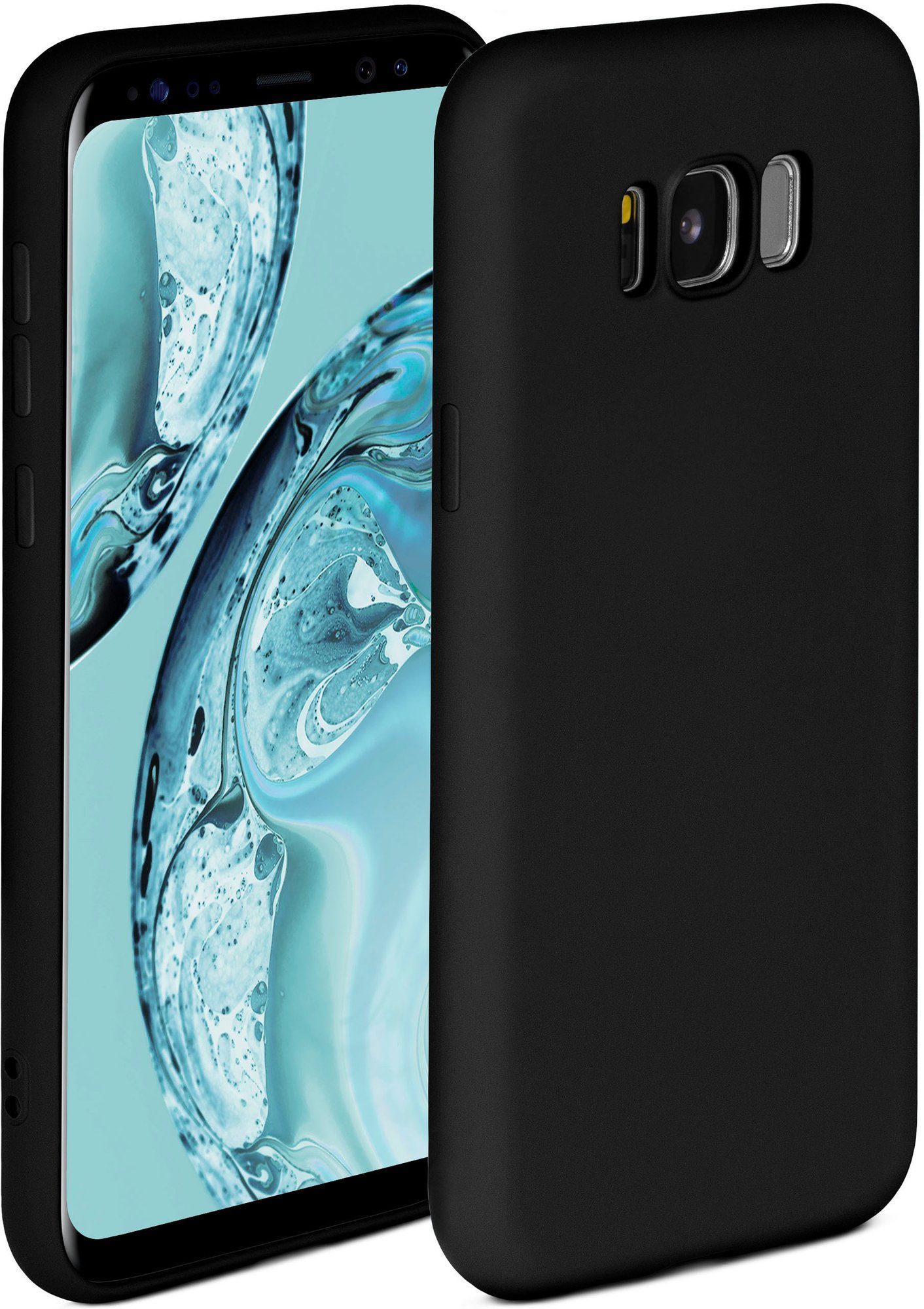 ONEFLOW Handyhülle ONEFLOW® Soft Case für Samsung Galaxy S8, Hülle aus Silikon, Back Cover mit Kameraschutz, weiche Silikonhülle