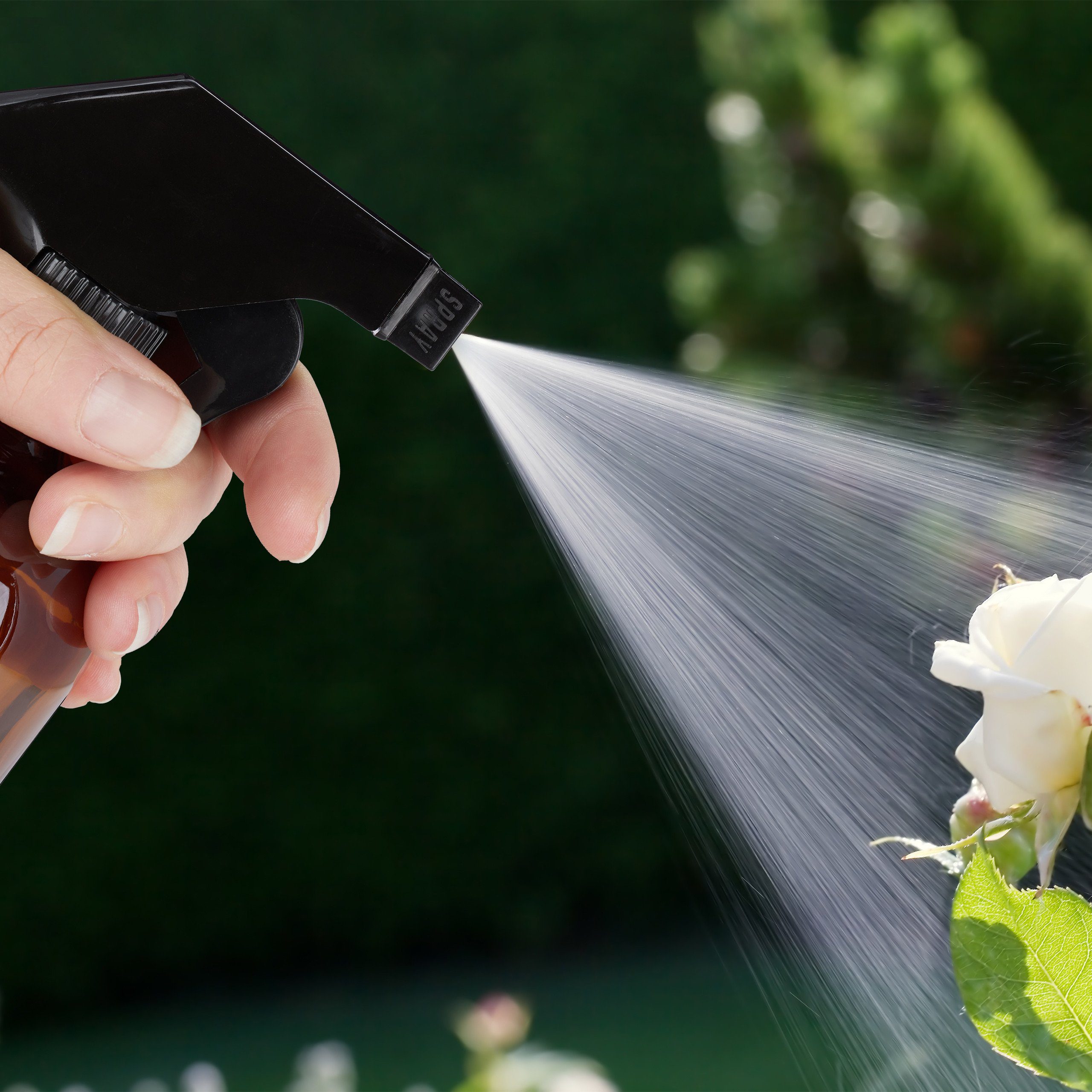 relaxdays Sprühflasche 8 x Sprühflasche Glas Braun