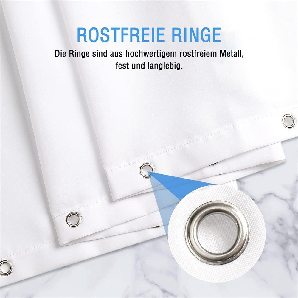 BYSURE Duschvorhang Breite 180 cm, Polyester günstig online kaufen