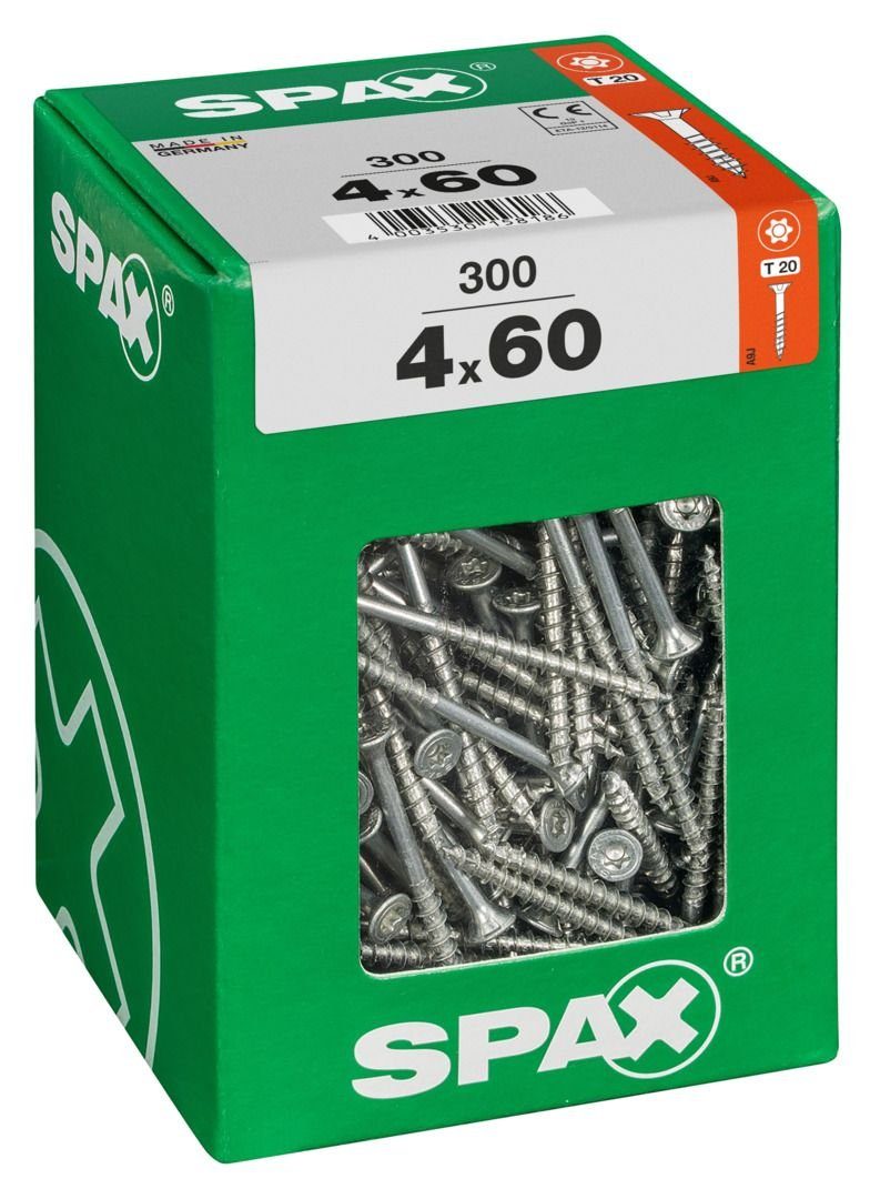 SPAX Holzbauschraube Spax Universalschrauben 4.0 x 60 mm TX 20 Senkkopf