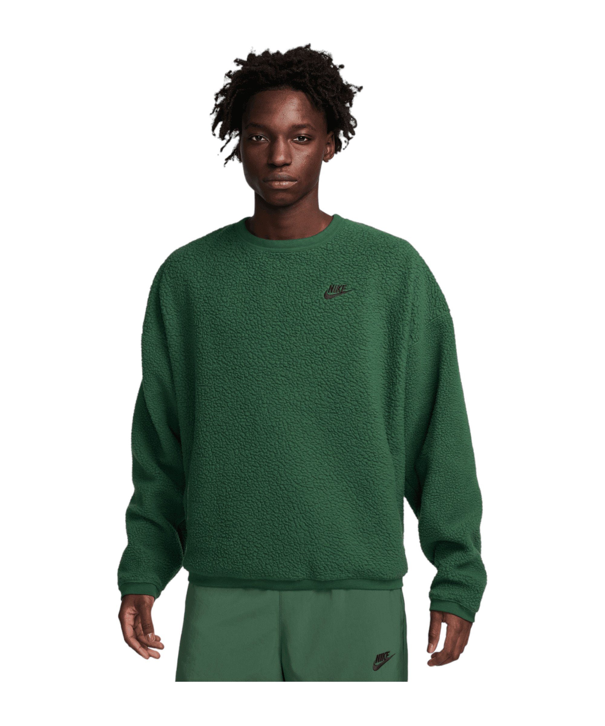 Nike Sportswear Sweatshirt Club gruenschwarz Fleece Sweatshirt