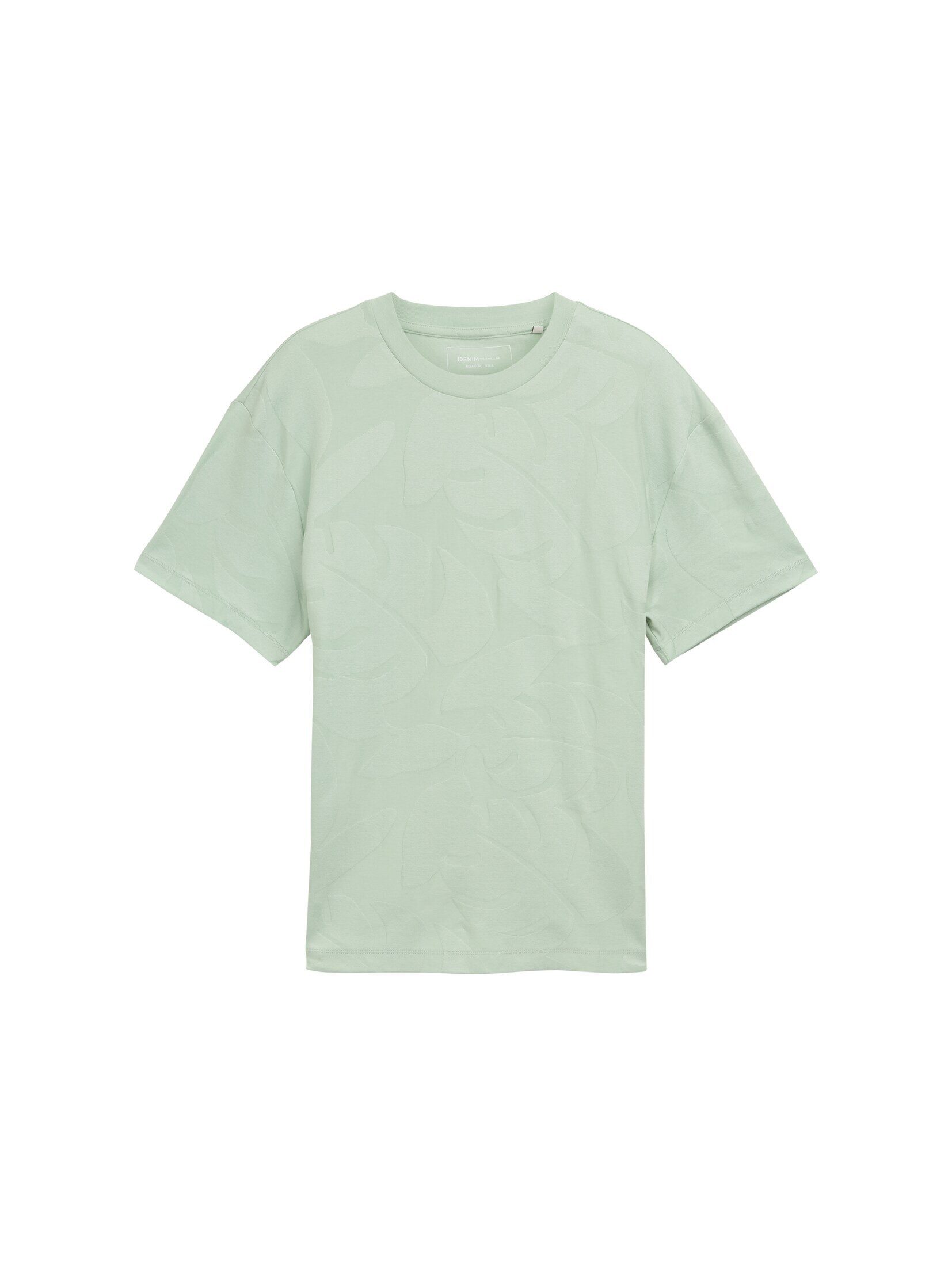 TOM TAILOR Denim T-Shirt Jacquard T-Shirt günstig online kaufen