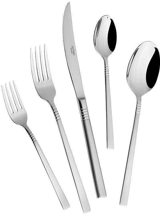 Mulex Besteck-Set Elfaso matt (60-tlg), 12 Personen, Edelstahl