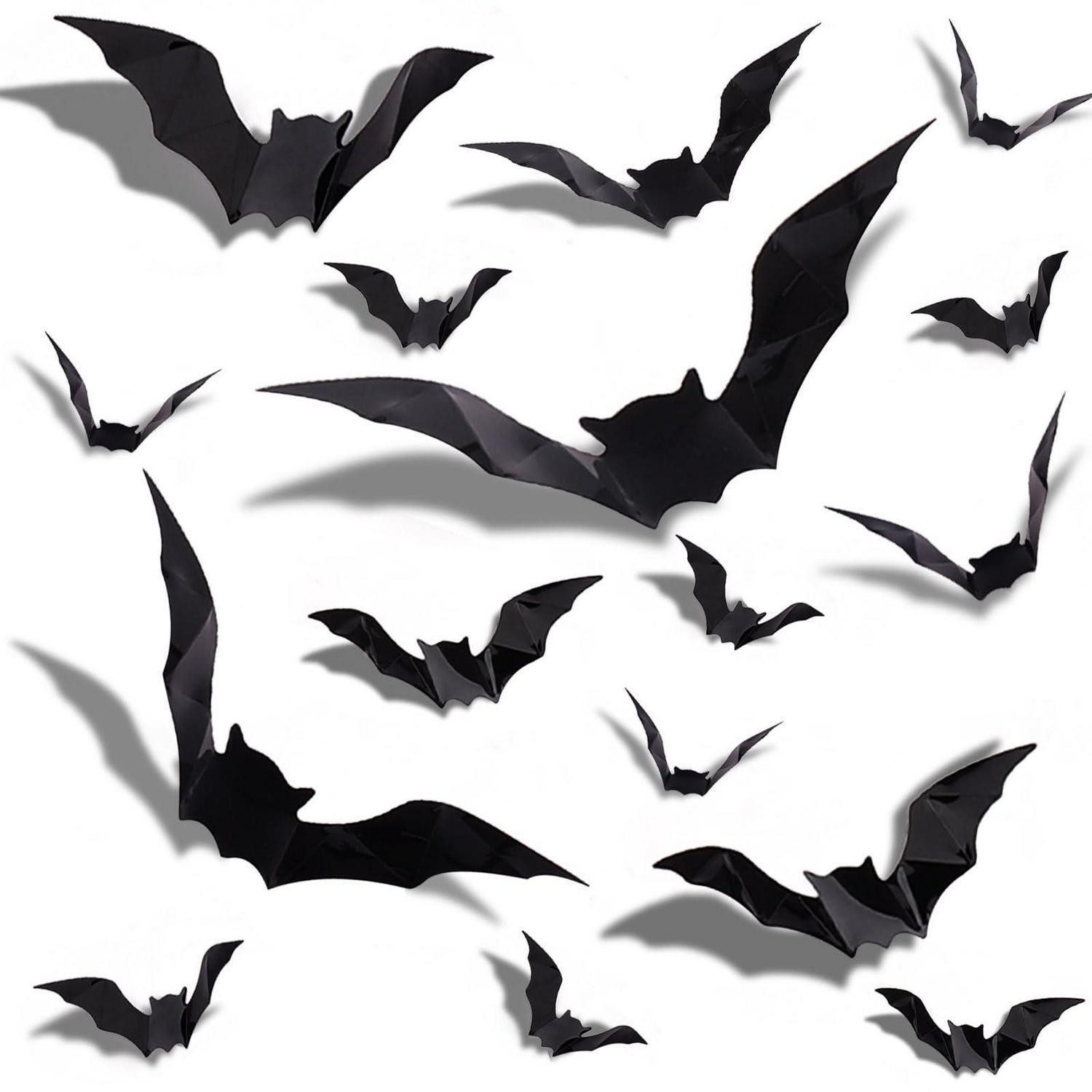 LuxusKollektion 3D-Wandtattoo Halloween Fledermaus Deko 3D 32tlg (32 St)
