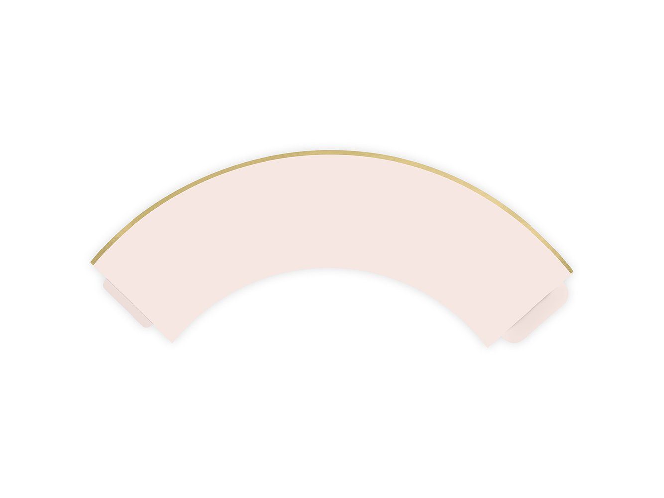 partydeco Muffinform, Muffin Förmchen mit Goldrand 5x8x5cm Papier rosa gold 6er Set
