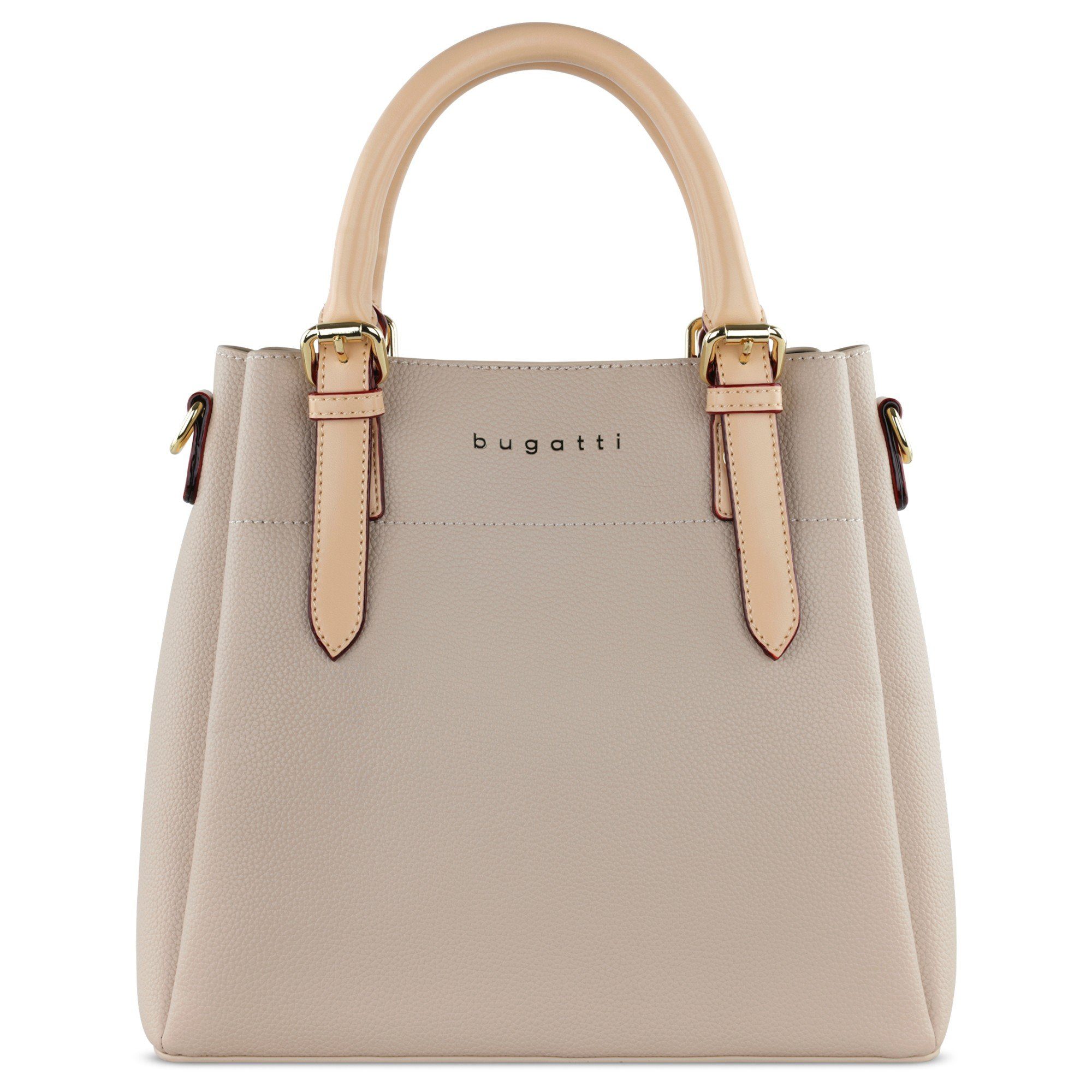 Bugatti Damen-Handtasche BELLA – Aus Echtem Rindleder, 22x6x15,5 Cm, Verstellbarer Schulterriemen, Mit Mehreren Fächern