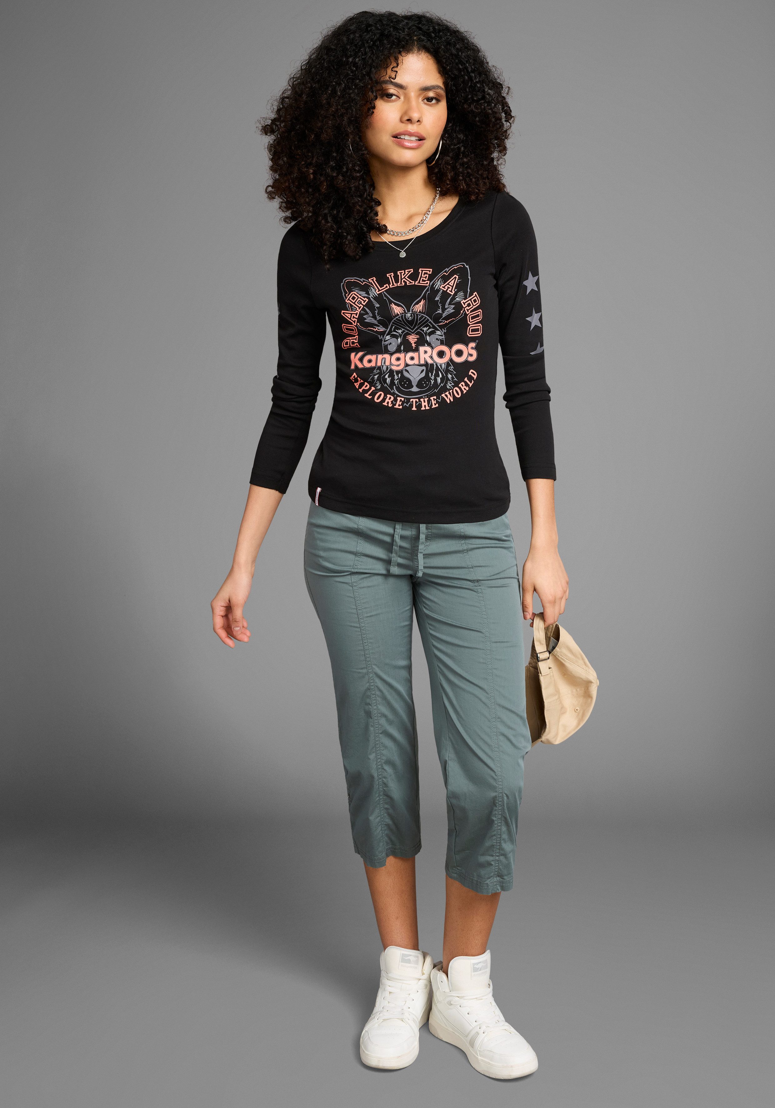 KangaROOS 3/4-Hose sportliche Capri mit elastischem Bund – Bild 4 von 5