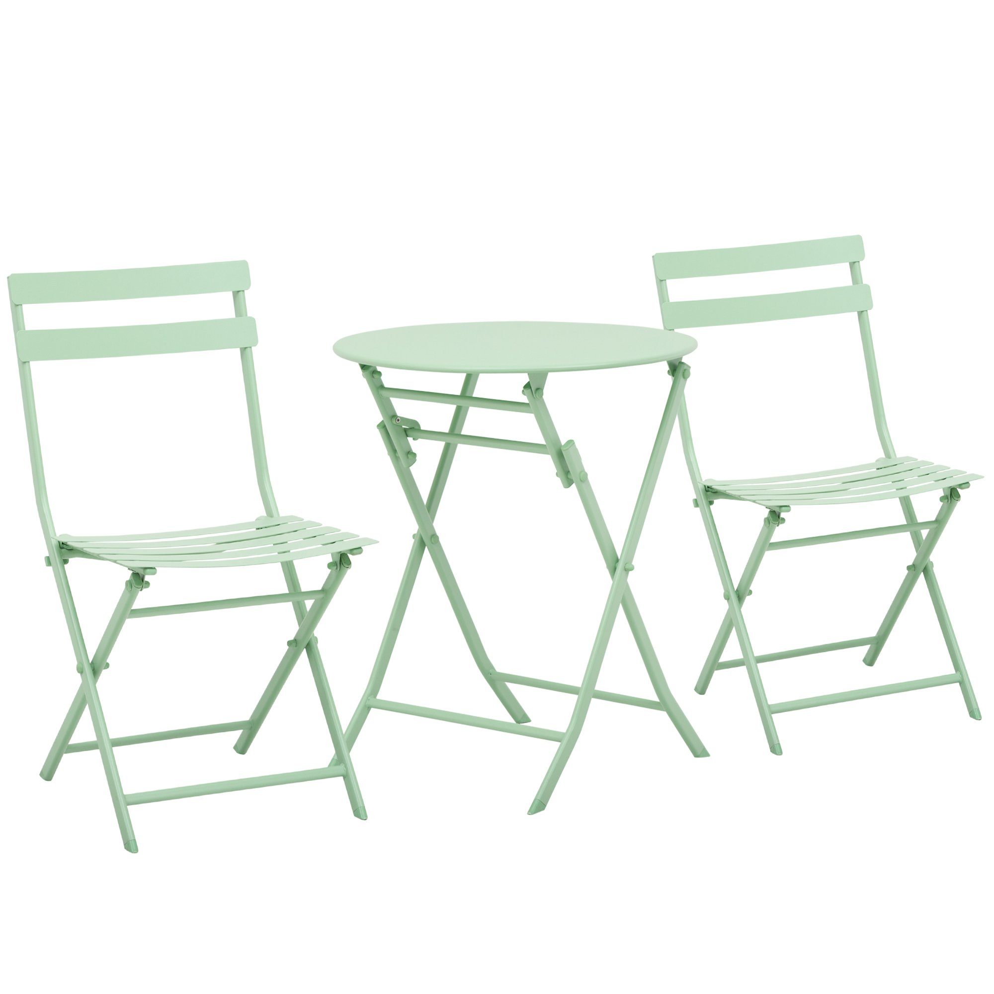 Outsunny Balkonset Gartenset Bistrotisch mit 2 günstig online kaufen