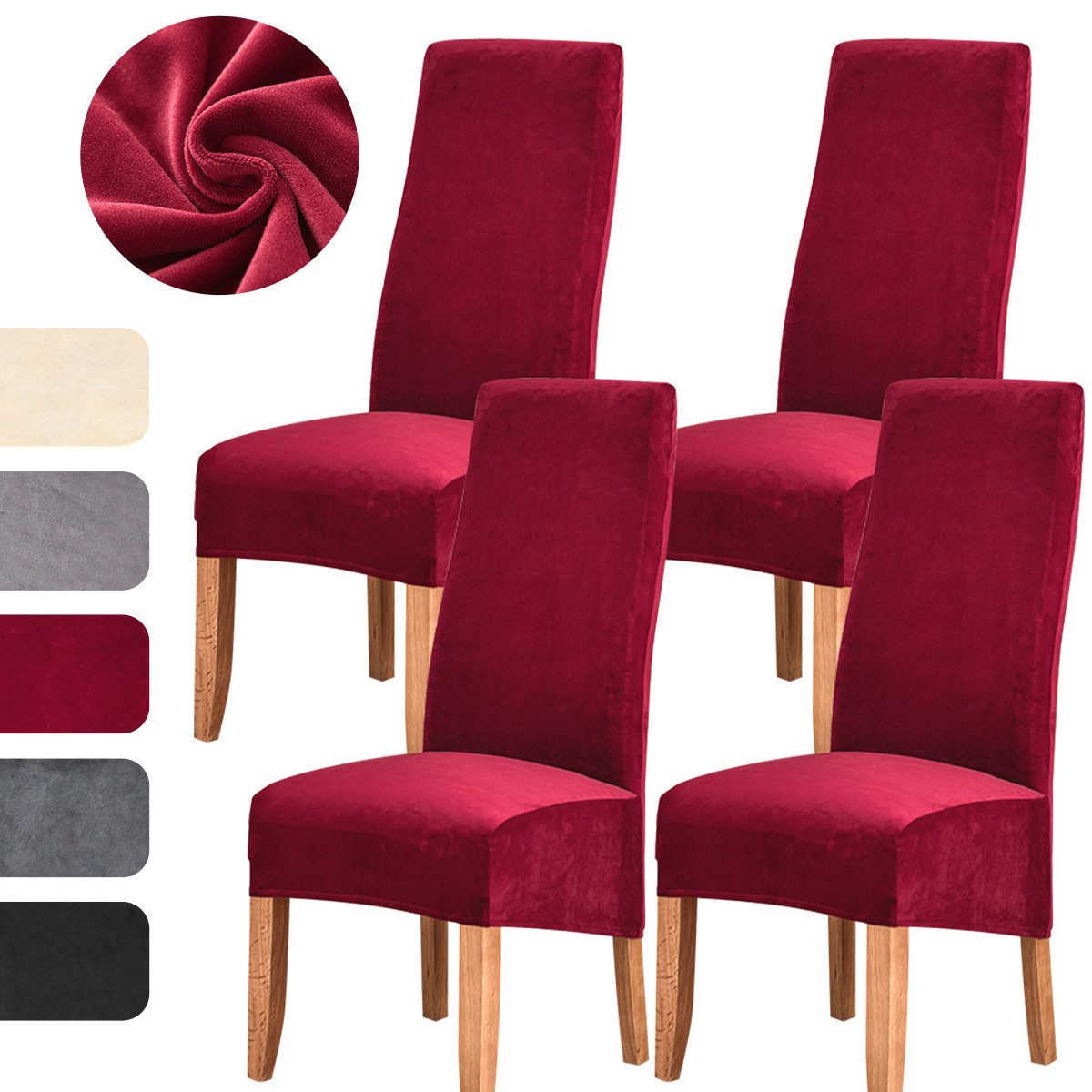 Simloveve Stuhlhusse Stuhlhussen Mirofaser Esszimmer Abnehmbare günstig online kaufen
