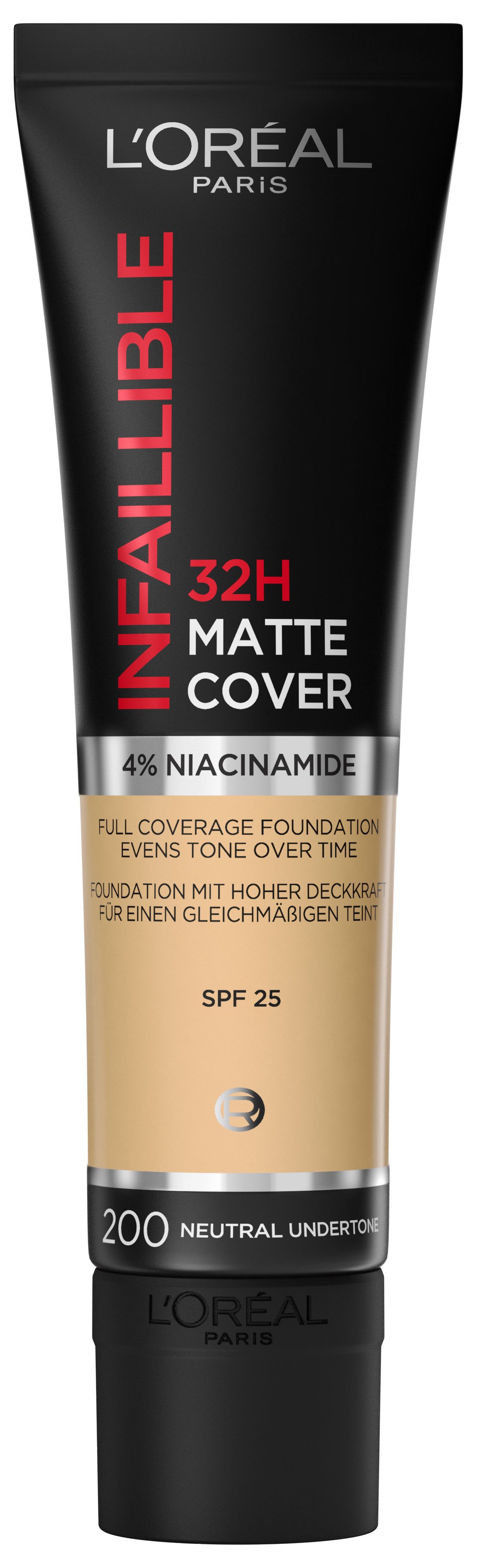 L'ORÉAL PARIS Основа Infaillible 32H Matte Cover, mit langanhaltender Formel