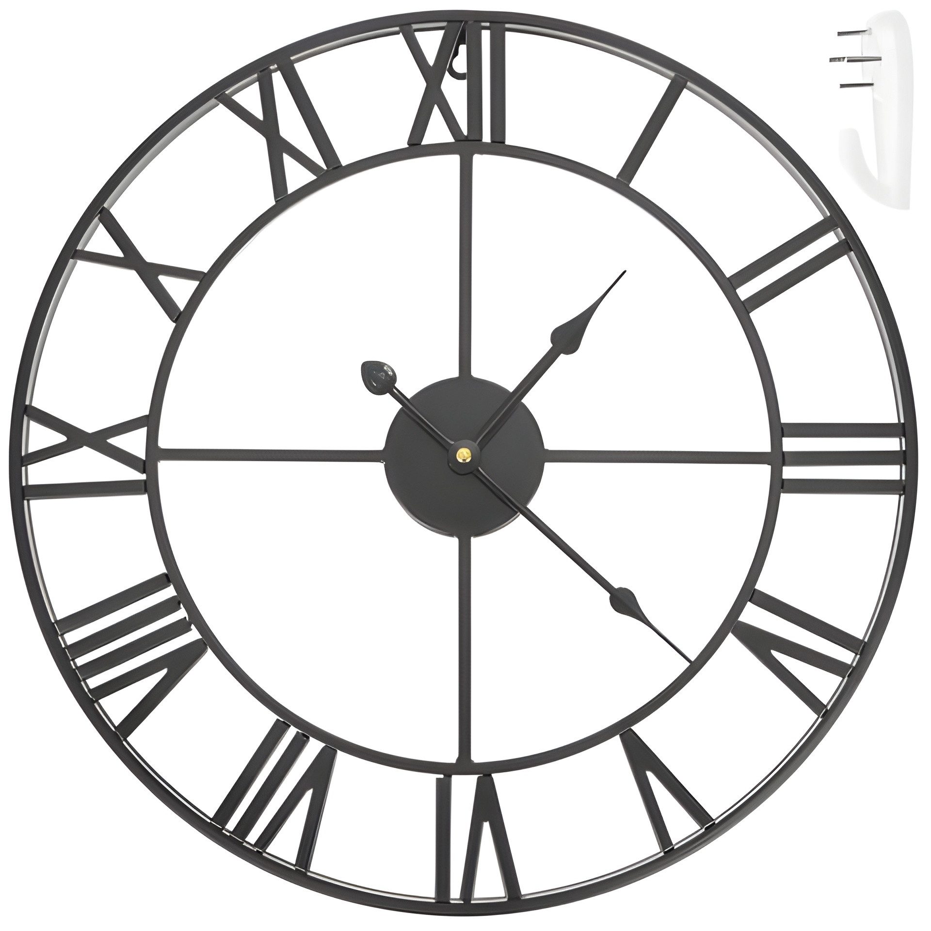 Ruhhy Wanduhr Retro Uhr Große Metall günstig online kaufen
