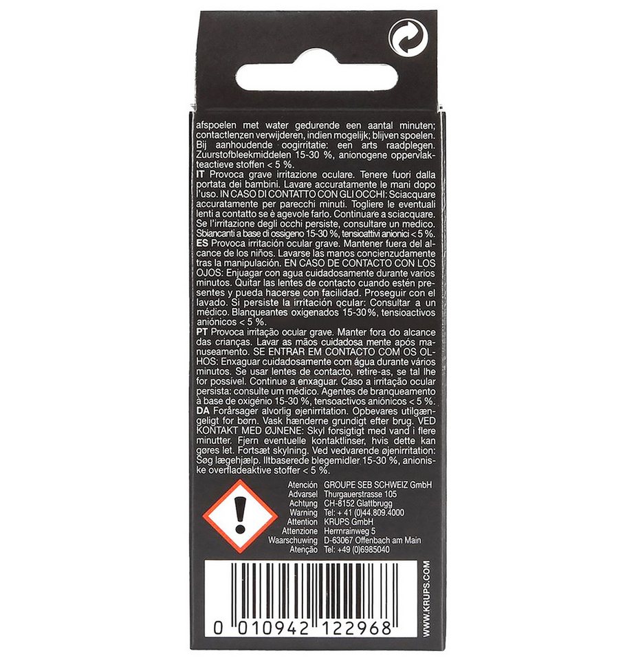 Thumbnail - Krups XS300010 Reinigungstabletten (10-St. für EspresseriaAutomatic Kaffeemaschine Espressomaschine)