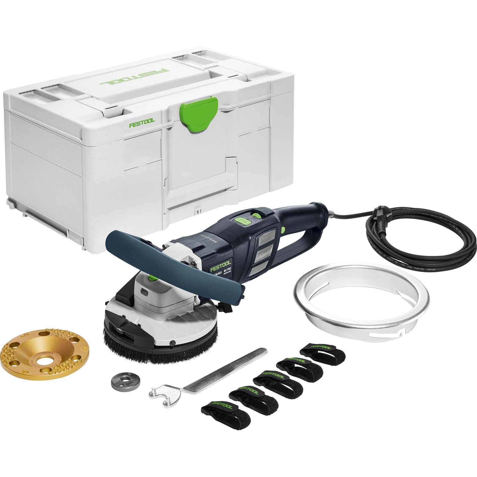 FESTOOL Kantenschleifer Festool Sanierungsschleifer RG 130 ECI-Set DIA PA RENOFIX 1.600 W im S