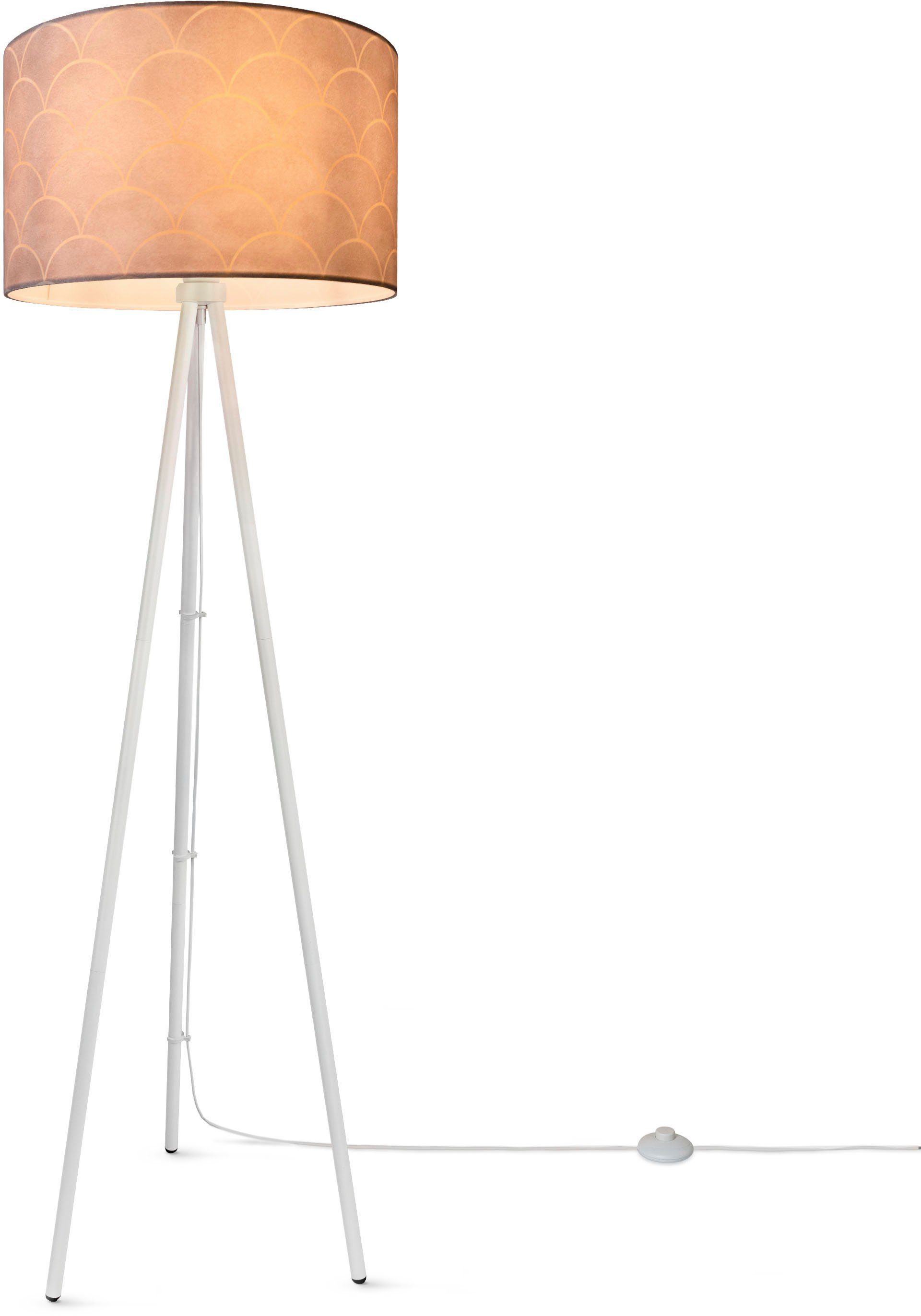 Lampe Trina Stativ Stehlampe Mit Stoffschirm Paco Retro Pillar, Home Stehlampe Leuchtmittel, Dreibein ohne Wohnzimmer