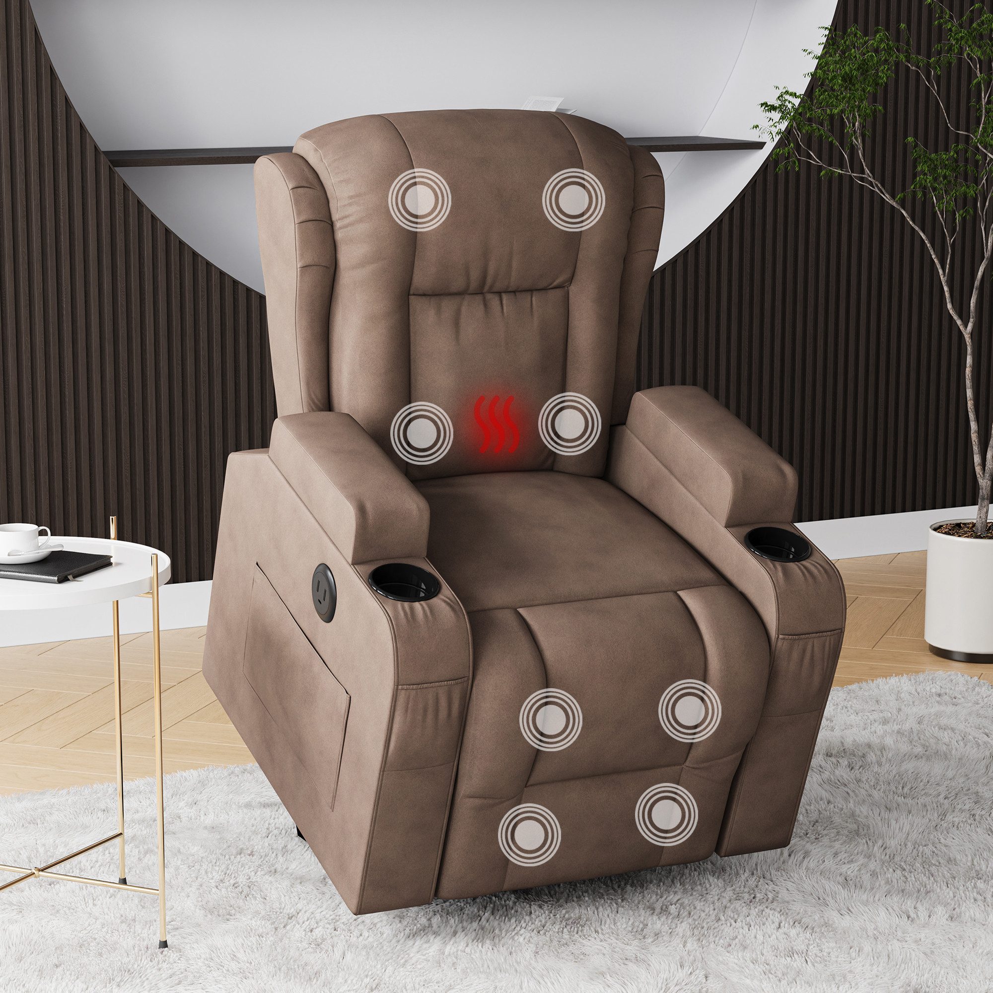 PXloue Massagesessel TV-Sessel Elektrisch Massage Relaxsessel Schlafsessel günstig online kaufen