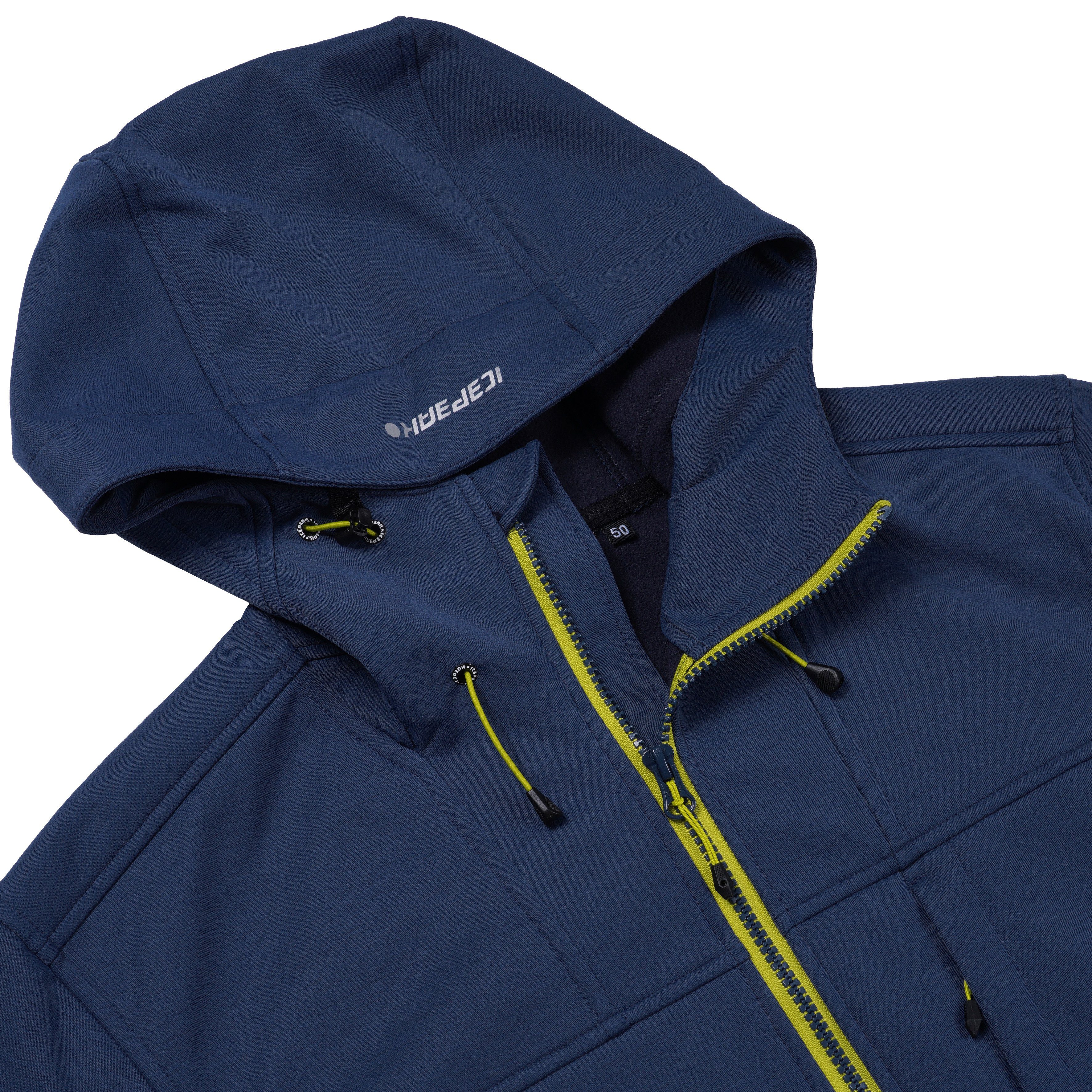 ICEPEAK BLUE Icepeak DARK BAZINE Softshelljacke Logoschriftzügen mit dezenten