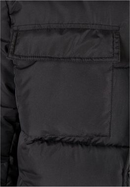 URBAN CLASSICS Winterjacke Urban Classics Herren Sherpa Collar Padded Shirt Jacket (1-St)