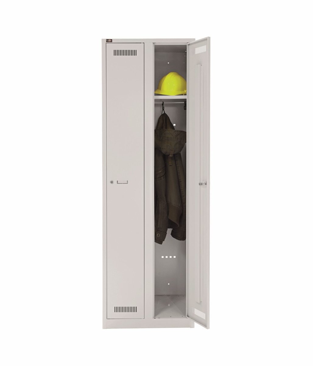 Bisley Spind Garderobenschrank LIGHT in - Maße: H 185 x B 80 x T 50 cm