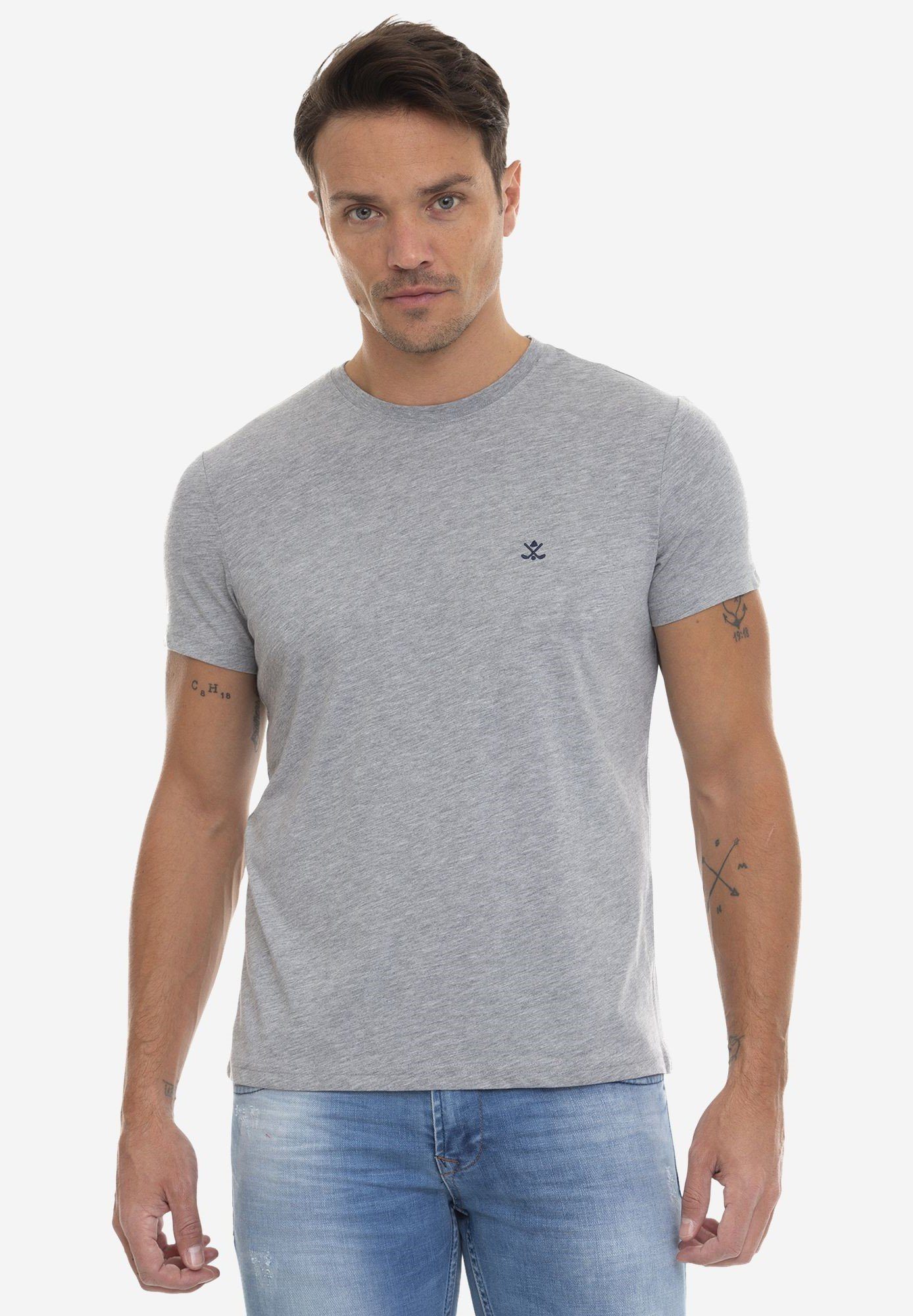 Sir Raymond Tailor T-Shirt Jaime Grau meliert