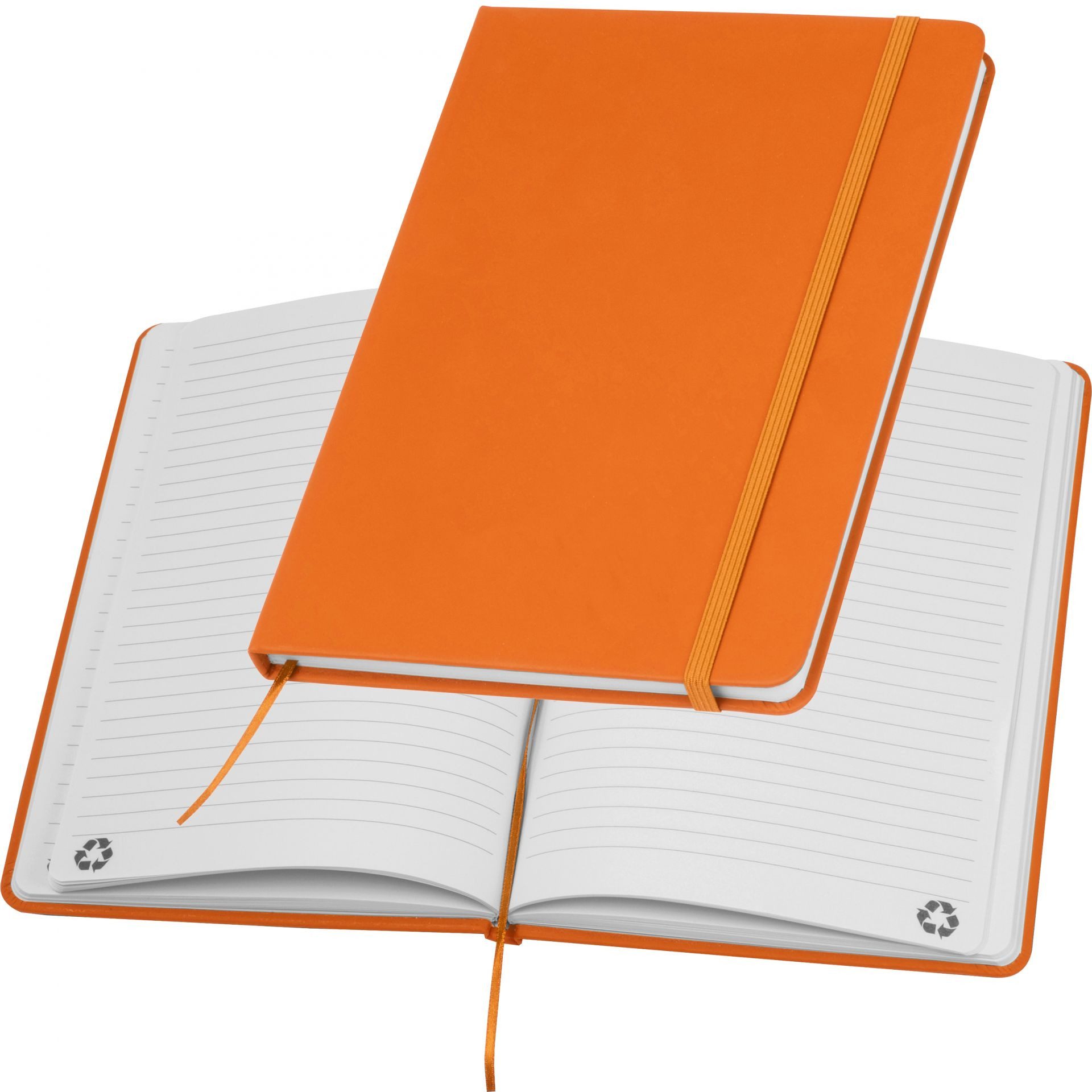 Macma Notizbuch Notizbuch / DIN A5 / Umschlag aus PU / 160 linierte Seiten / Farbe: or